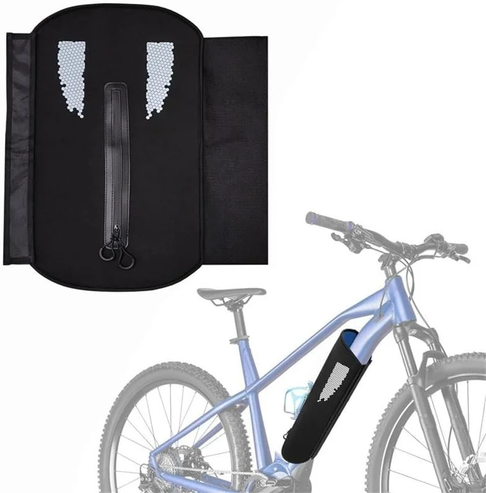 محافظ باتری دوچرخه برقی Lixada از جنس نئوپرن با طراحی زیپ دار، ضد آب و ضد گرد و غبار، بازتابنده، جهانی، 54x45 سانتی متر