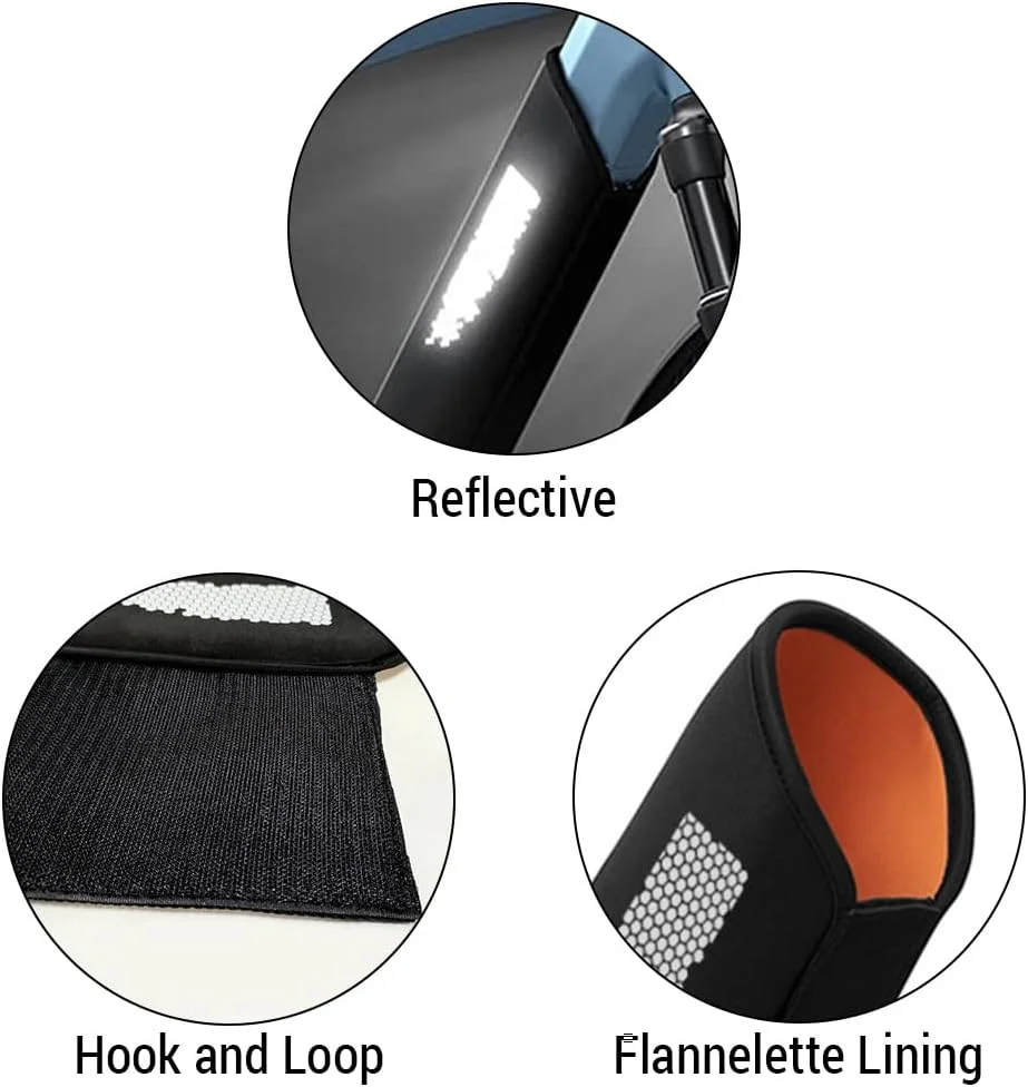 محافظ باتری دوچرخه برقی Lixada از جنس نئوپرن با طراحی زیپ دار، ضد آب و ضد گرد و غبار، بازتابنده، جهانی، 54x45 سانتی متر