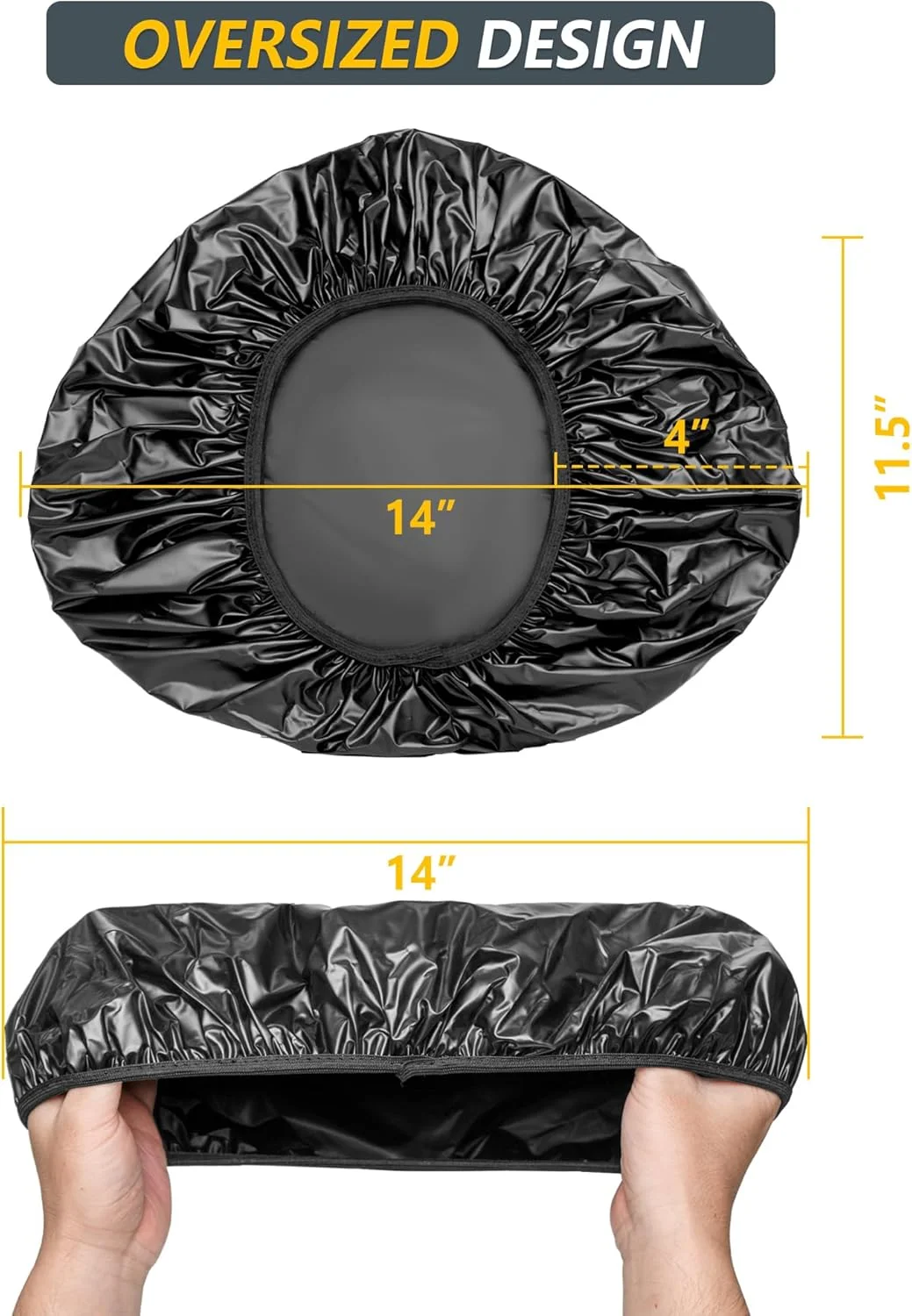 روکش زین دوچرخه خیلی بزرگ، بسته 2 عددی، مشکی روکش زین دوچرخه خیلی بزرگ، بسته 2 عددی، مشکی
