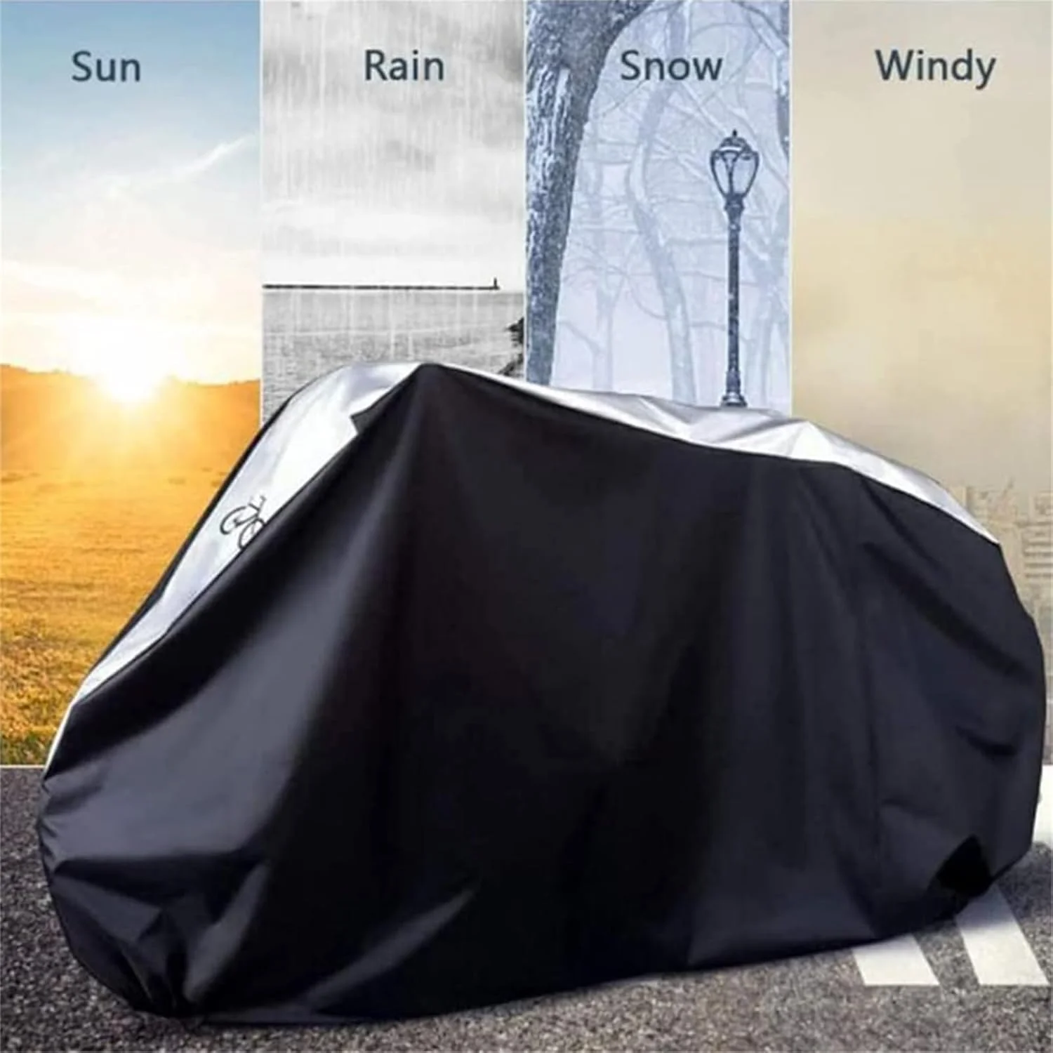 روکش دوچرخه، ضدآب، مقاوم در برابر باران، آفتاب، گرد و غبار و باد، روکش بارانی دوچرخه برای دوچرخه کوهستانی با سوراخ قفل، روکش ضدآب دوچرخه برای 1، 2 یا 3 موتورسیکلت، دوچرخه روکش دوچرخه، ضدآب، مقاوم در برابر باران، آفتاب، گرد و غبار و باد، روکش بارانی دوچرخه برای دوچرخه کوهستانی با سوراخ قفل، روکش ضدآب دوچرخه برای 1، 2 یا 3 موتورسیکلت، دوچرخه