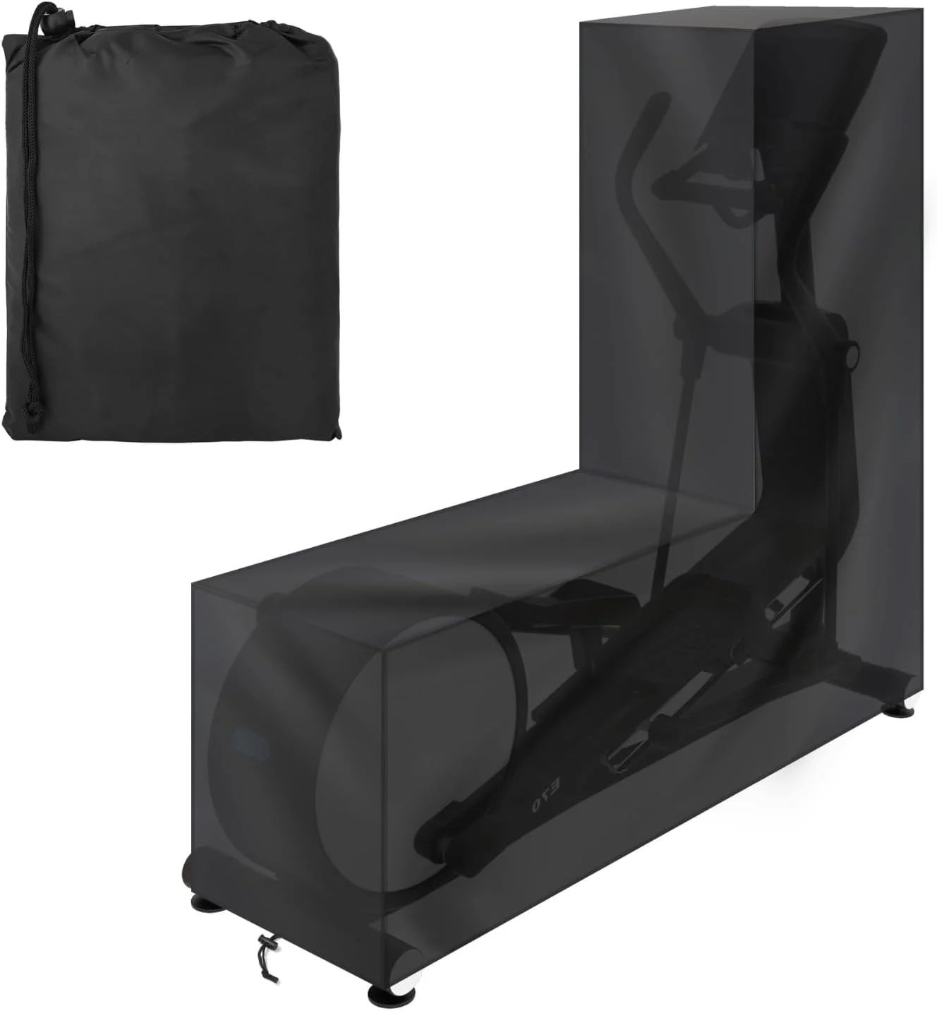 روکش دوچرخه الپتیکال - لوازم جانبی برزنتی محافظ کامل 170 x 170 x 70 سانتی متر - ضد آب - آکسفورد با روکش پلی یورتان - روکش دستگاه تناسب اندام