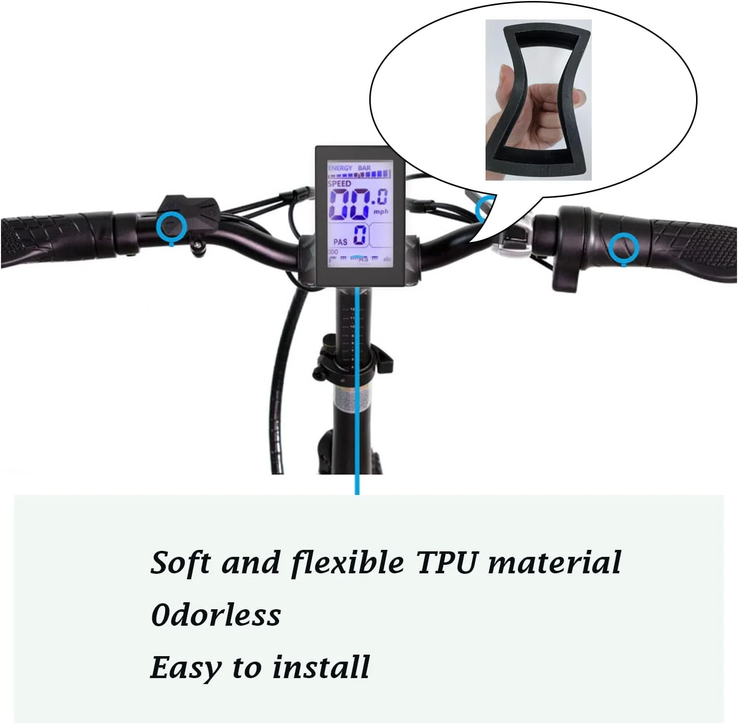 دو عدد محافظ لبه مشکی برای نمایشگر M5 Lectric XP، روکش محافظ نمایشگر دوچرخه Lectric برای نمایشگر M5 Lectric XP