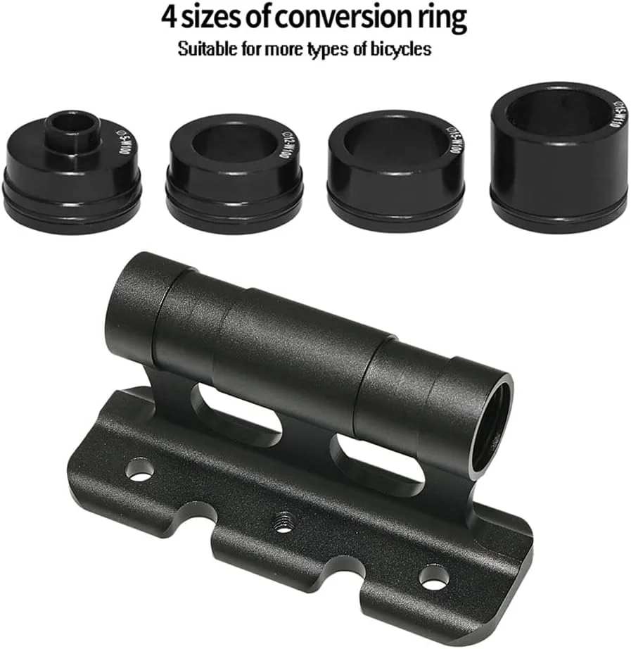 نگهدارنده چنگال دوچرخه HUIOP، نگهدارنده محور از طریق رهاسازی سریع چنگال دوچرخه، نگهدارنده های بلوک چنگال جلو برای باربند سقفی خودرو 5x100mm 12x100mm 15x100mm 15x110mm