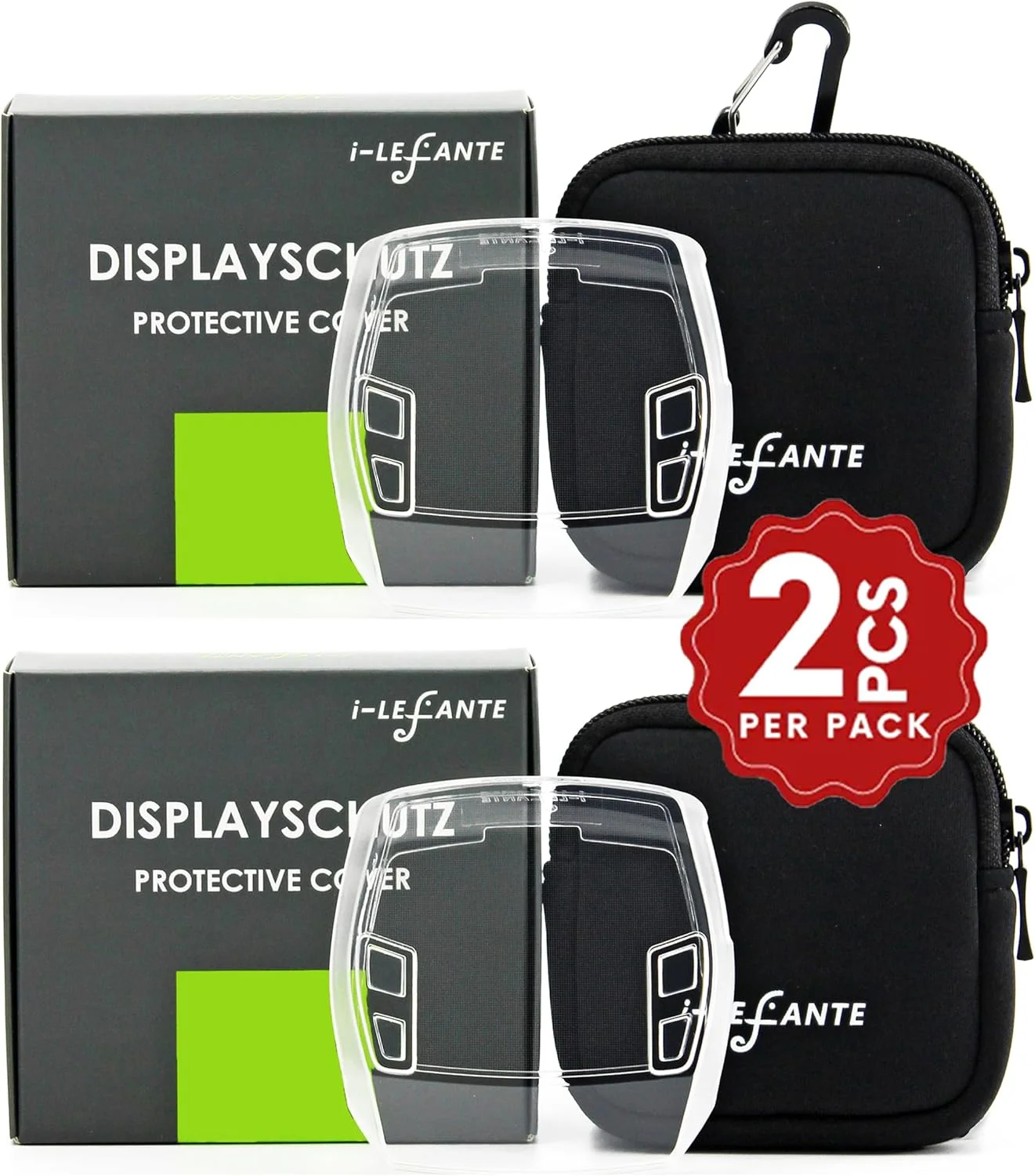 مجموعه 2 عددی محافظ صفحه نمایش بوش Intuvia به همراه کیف نئوپرن، محافظ صفحه نمایش دوچرخه برقی، شفاف و ضد آب، محافظ صفحه نمایش برای لوازم جانبی دوچرخه برقی، مجموعه 2 عددی