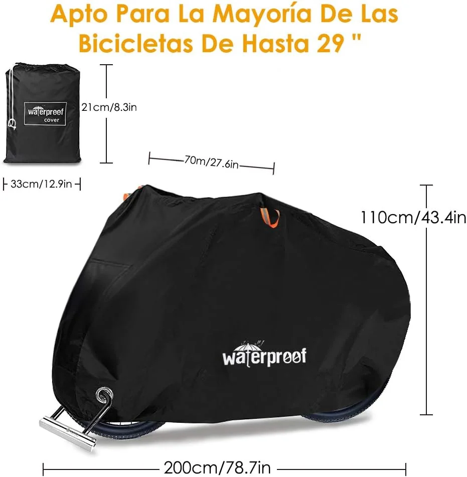 روکش دوچرخه HomeChi، ضد آب و ضد گرد و غبار، روکش دوچرخه با دوام از جنس پارچه آکسفورد 210T Housse Velo با محافظ سوراخ قفل در برابر آفتاب، اشعه ماوراء بنفش، باران و برف برای دوچرخه کوهستانی، جاده ای، برقی و هیبریدی در فضای باز روکش دوچرخه HomeChi، ضد آب و ضد گرد و غبار، روکش دوچرخه با دوام از جنس پارچه آکسفورد 210T Housse Velo با محافظ سوراخ قفل در برابر آفتاب، اشعه ماوراء بنفش، باران و برف برای دوچرخه کوهستانی، جاده ای، برقی و هیبریدی در فضای باز