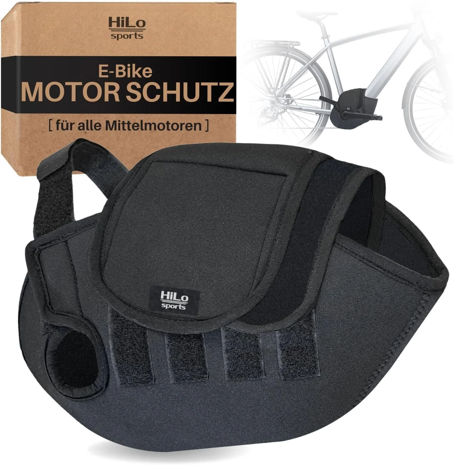 محافظ موتور دوچرخه برقی HiLo sports – مناسب برای تمامی موتورهای میانی – مناسب برای بوش، شیمانو، بروز، یاماها – محافظت از دوچرخه در برابر باران، پاشش و گرد و غبار