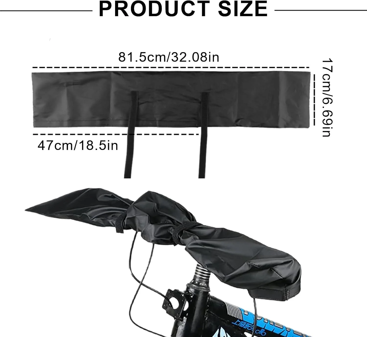 روکش فرمان محافظ حمل و نقل دوچرخه برقی، ضد آب، جنس نایلون PU، ست محافظ حمل دوچرخه برقی، سایز جهانی 32.08 x 6.69 اینچ، محافظت در برابر رطوبت، گرد و غبار و آلودگی، مناسب برای لوازم جانبی کمپینگ دوچرخه روکش فرمان محافظ حمل و نقل دوچرخه برقی، ضد آب، جنس نایلون PU، ست محافظ حمل دوچرخه برقی، سایز جهانی 32.08 x 6.69 اینچ، محافظت در برابر رطوبت، گرد و غبار و آلودگی، مناسب برای لوازم جانبی کمپینگ دوچرخه