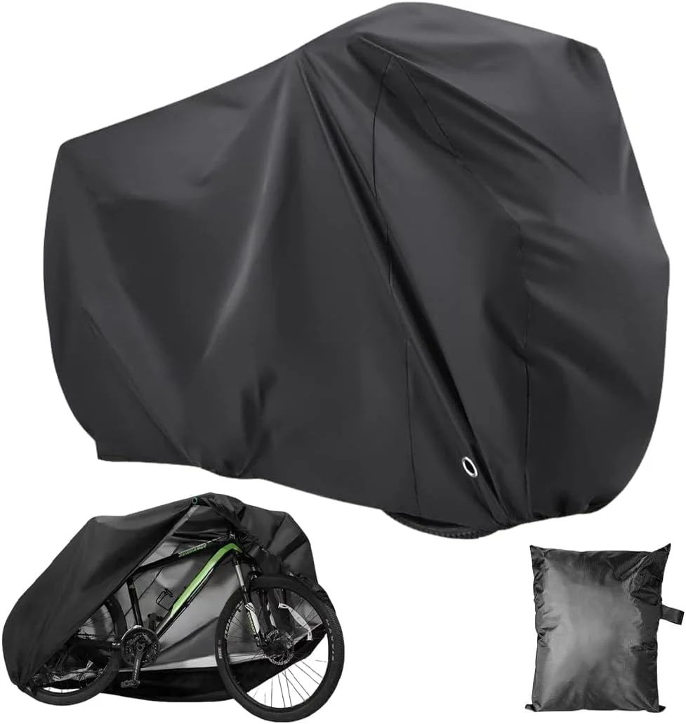 روکش ضدآب دوچرخه برای فضای باز، پارچه برزنتی ضدآب 210D برای دوچرخه در فضای باز، 200 x 110 x 70 سانتی متر، برای همه دوچرخه ها، با سوراخ قفل (XL) روکش ضدآب دوچرخه برای فضای باز، پارچه برزنتی ضدآب 210D برای دوچرخه در فضای باز، 200 x 110 x 70 سانتی متر، برای همه دوچرخه ها، با سوراخ قفل (XL)