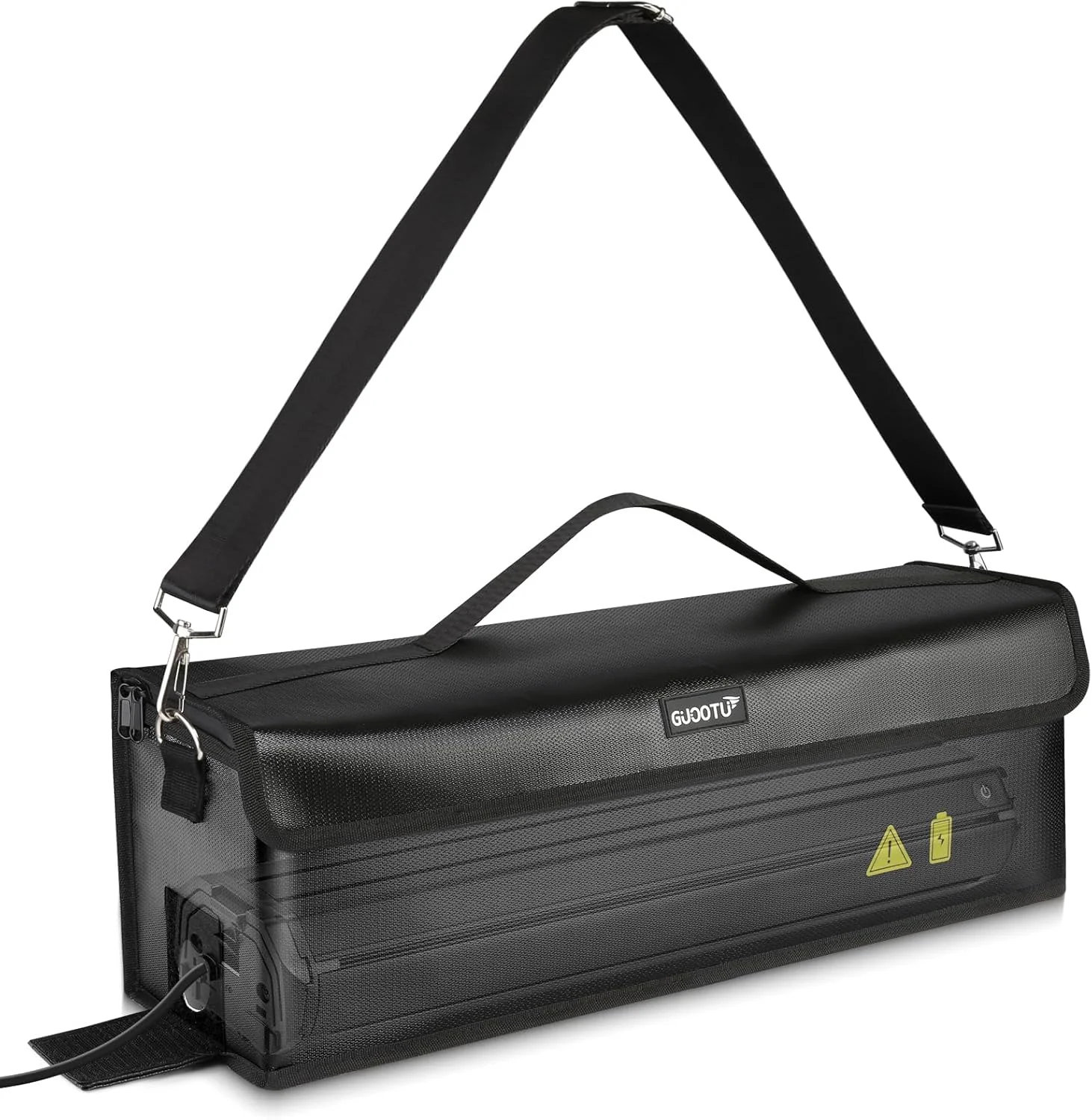 کیف باتری دوچرخه برقی، مقاوم در برابر آتش تا دمای ۱۳۰۰ درجه سانتیگراد، برای نگهداری و حمل و نقل، کیف باتری، ضد آب، ضد انفجار، کیف محافظ باتری دوچرخه برقی با ظرفیت بزرگ.