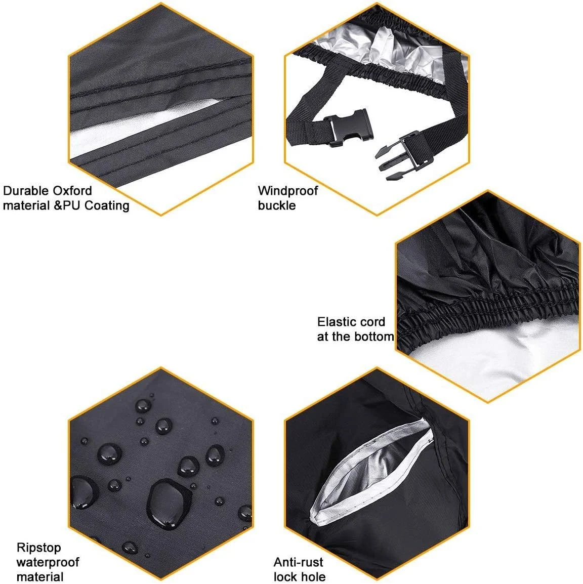 روکش دوچرخه برای نگهداری در فضای باز، جنس مقاوم در برابر پارگی، ضد آب، ضد اشعه ماوراء بنفش - محافظت در برابر تمام شرایط آب و هوایی برای دوچرخه های کوهستانی و جاده ای (XL)