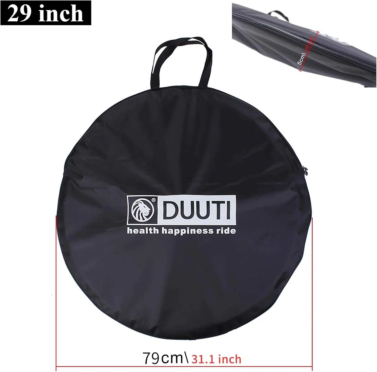 کیف حمل چرخ دوچرخه ENJOHOS مناسب برای چرخ های 26/27.5/29 اینچ MTB، ضد آب، کیف حمل دوچرخه، کیف مسافرتی، کیف چرخ برای چرخ های دوچرخه کورسی 700C و دوچرخه کوهستان (تک عدد - 29 اینچ)