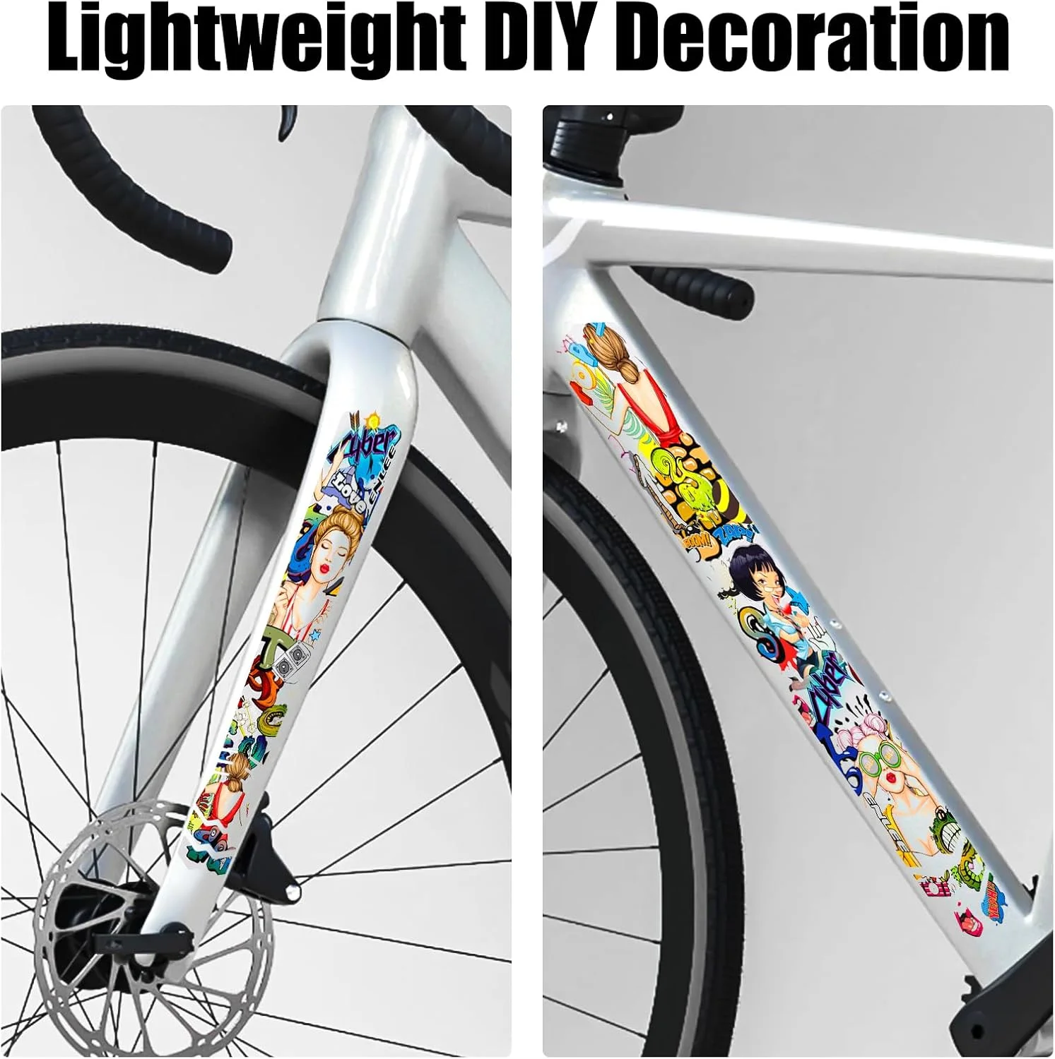 محافظ قاب دوچرخه ENLEE، نوار محافظ ضخیم قاب دوچرخه، محافظ قاب TPU مناسب برای تمام مسیرها، پوشش محافظ قاب دوچرخه با ضربه پذیری بالا، برچسب های ضد خش قاب دوچرخه کوهستانی، مجموعه 10 عددی