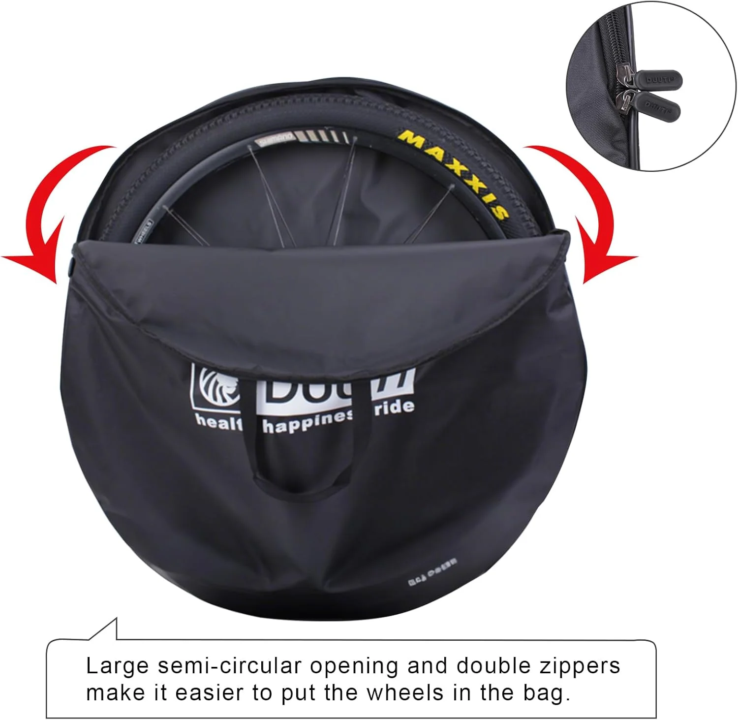 کیف حمل چرخ دوچرخه ENJOHOS مناسب برای چرخ های 26/27.5/29 اینچ MTB، ضد آب، کیف حمل دوچرخه، کیف مسافرتی، کیف چرخ برای چرخ های دوچرخه کورسی 700C و دوچرخه کوهستان (تک عدد - 29 اینچ)