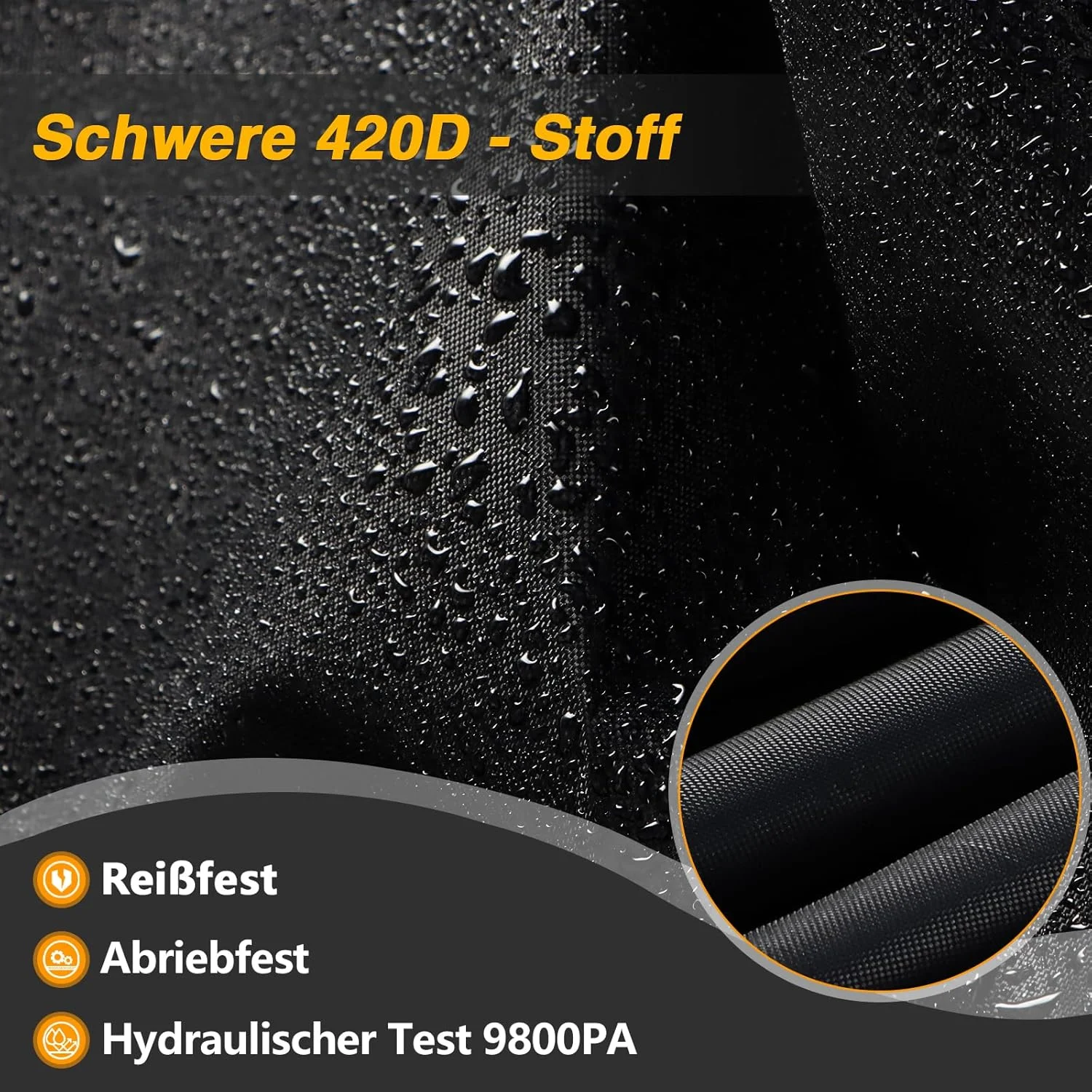 روکش سه چرخه بزرگسال، ابعاد 191 طول × 77 عرض × 112 ارتفاع سانتی متر، محافظت در برابر فضای باز برای سه چرخه، روکش ضد آب 420D مقاوم برای سه چرخه های برقی تا 74 سانتی متر