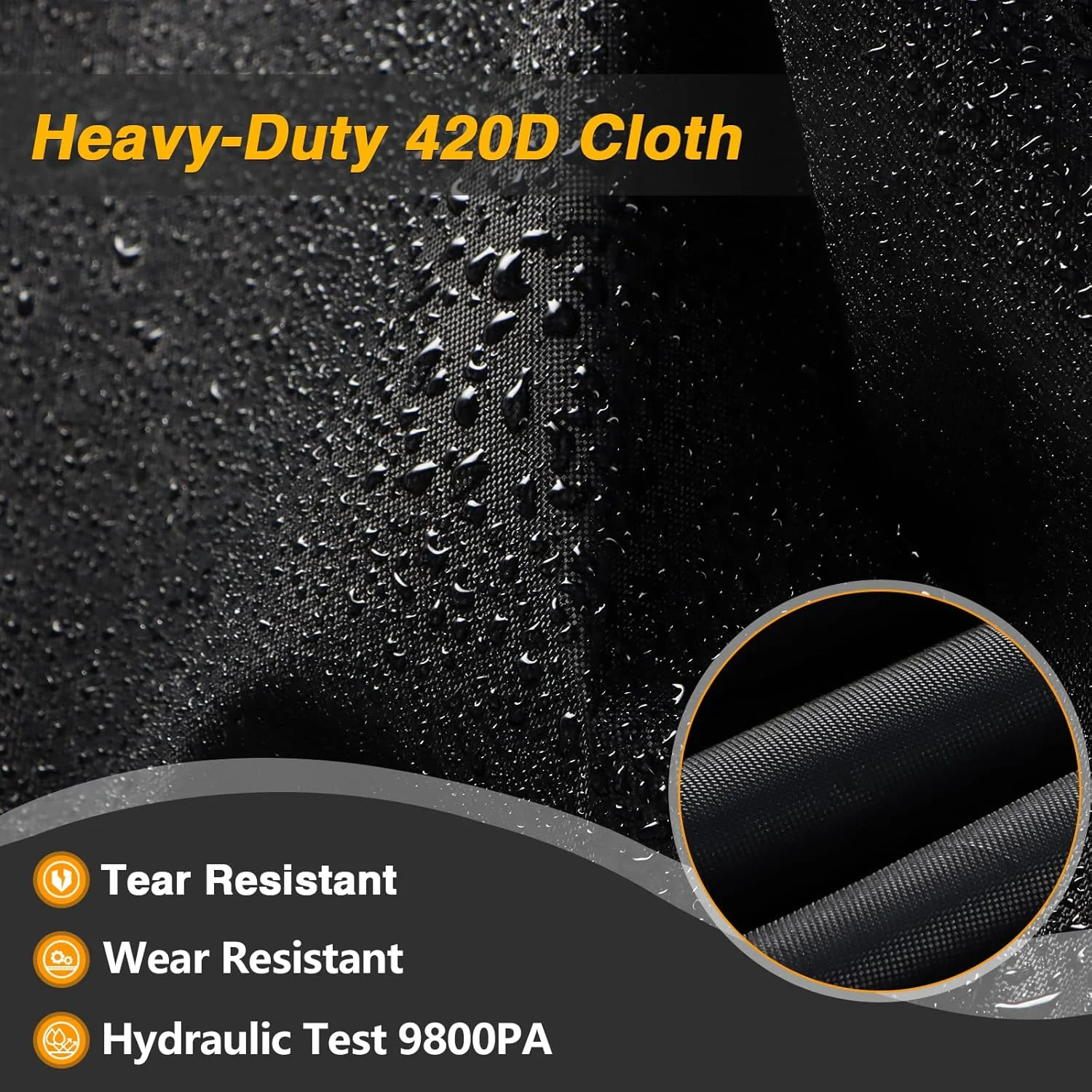 روکش دوچرخه برای 2 یا 3 دوچرخه، 221 سانتی‌متر طول × 119 سانتی‌متر عرض × 119 سانتی‌متر ارتفاع، روکش ضدآب دوچرخه برای فضای باز با سوراخ قفل، پارچه ضخیم و مقاوم 420D ضد باران، آفتاب، اشعه ماوراء بنفش، گرد و غبار و باد برای دوچرخه کوهستان، دوچرخه جاده، دوچرخه برقی