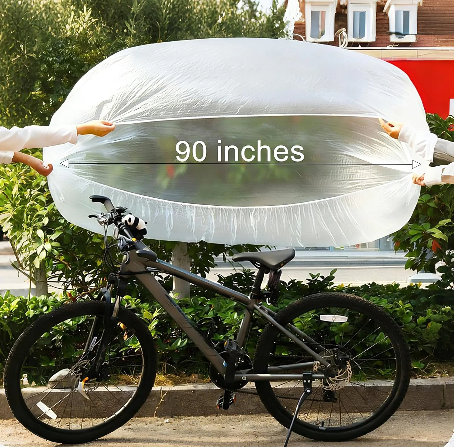 ۵ عدد روکش پلاستیکی یکبار مصرف دوچرخه، مناسب برای روزهای بارانی ناگهانی، مناسب برای اکثر دوچرخه ها