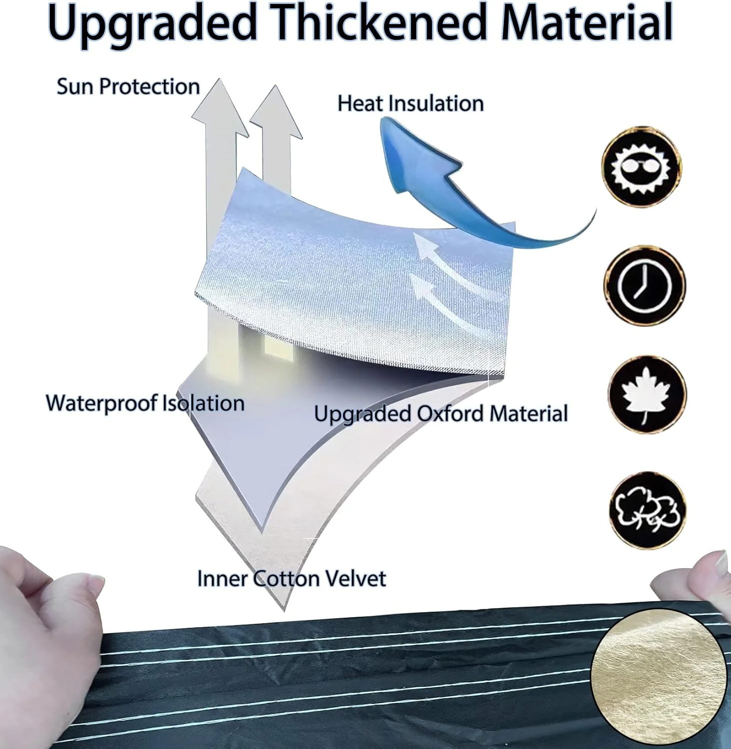 روکش سه چرخه بزرگسال، روکش ضدآب دوچرخه مناسب فضای باز، روکش جهانی برای تمام سه چرخه ها، روکش داخلی برای نگهداری، محافظت در برابر آفتاب، اشعه ماوراء بنفش، باران و برف، دارای 2 سوراخ قفل ضد سرقت