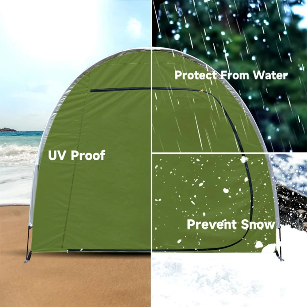 چادر سایبان دوچرخه Eacam، سایبان ضدآب فضای باز با پارچه آکسفورد 210D، پوشش محافظ برای دوچرخه، موتورسیکلت، ابزار باغبانی چادر سایبان دوچرخه Eacam، سایبان ضدآب فضای باز با پارچه آکسفورد 210D، پوشش محافظ برای دوچرخه، موتورسیکلت، ابزار باغبانی