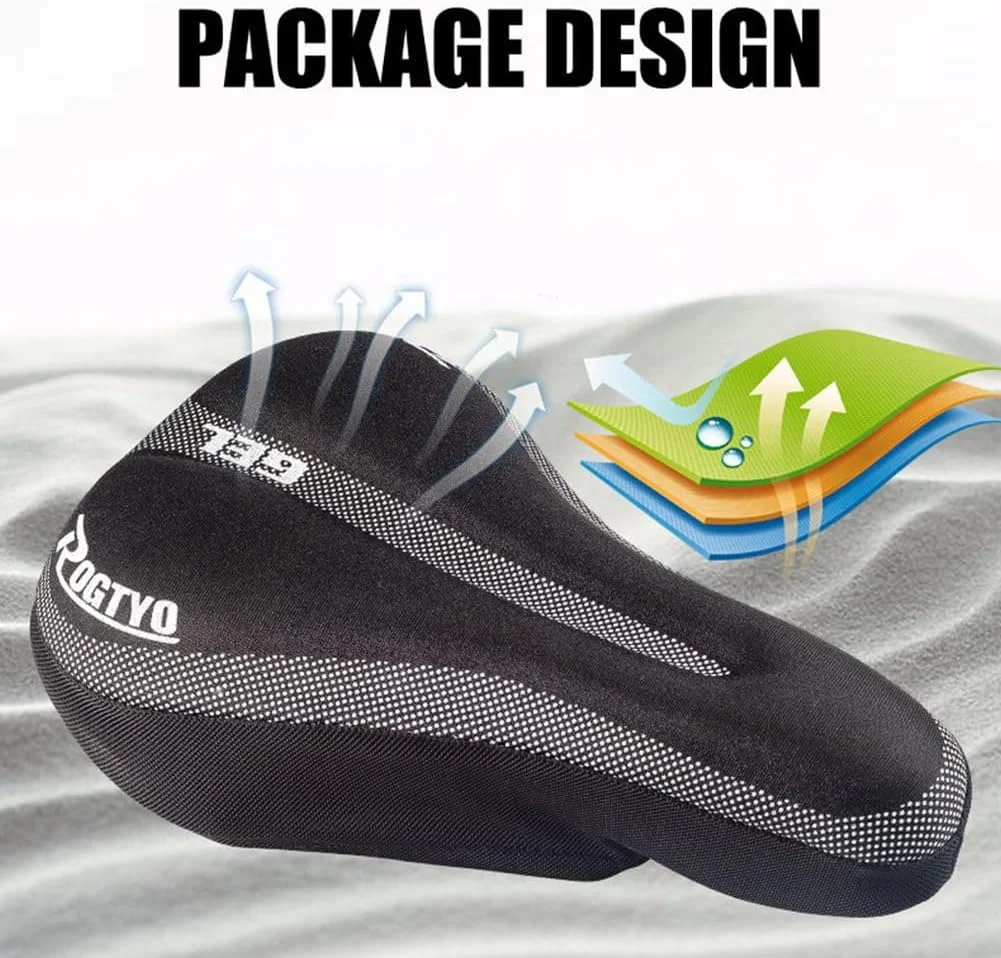 روکش زین دوچرخه ژله ای با لایه های متعدد، روکش ضد آب زین دوچرخه، روکش ژله ای برای دوچرخه کوهستان، دوچرخه سواری داخل سالن برای مردان، زنان و کودکان