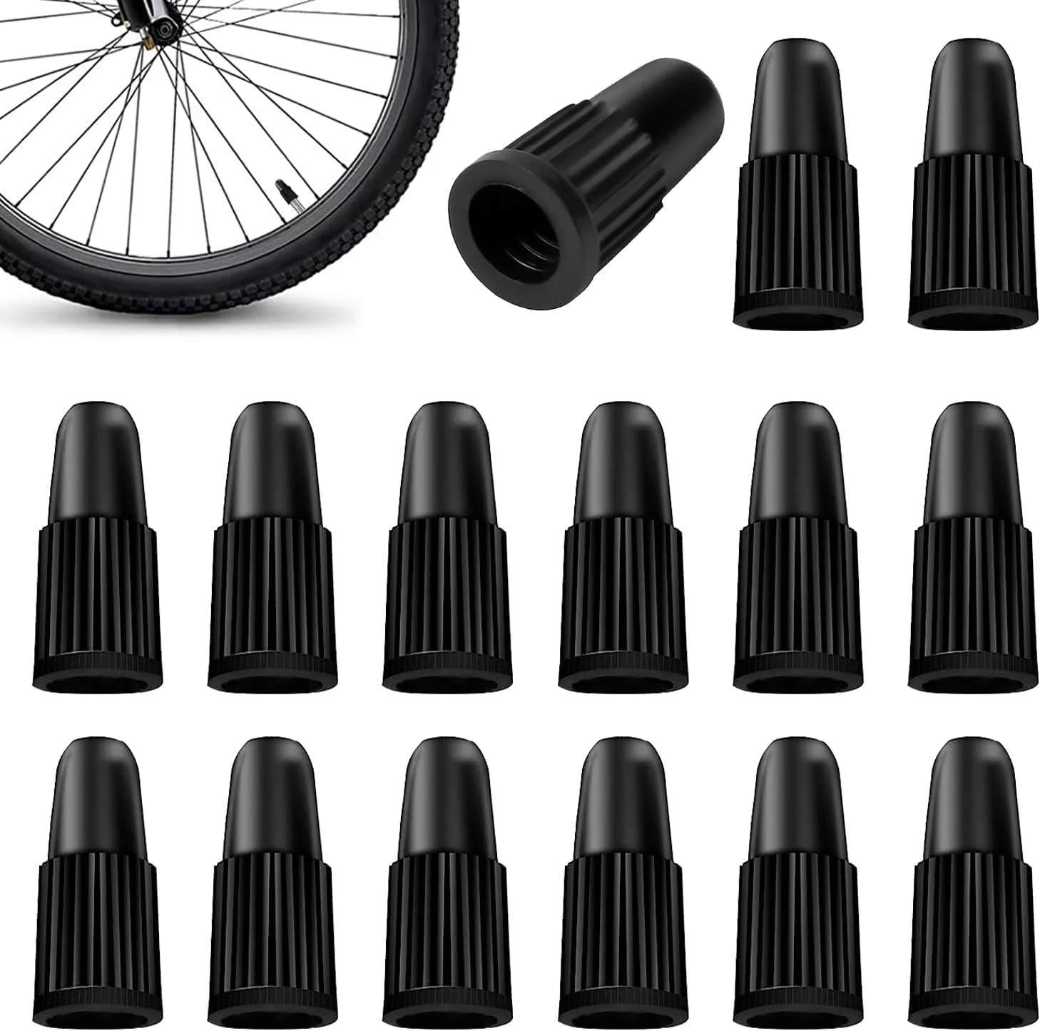 درب سوپاپ پرستا دوچرخه، بسته 15 عددی درب سوپاپ مشکی دوچرخه، درب سوپاپ فرانسوی، درب سوپاپ لاستیک دوچرخه، درب سوپاپ هوا، درب لاستیک دوچرخه برای دوچرخه کورسی و کوهستان