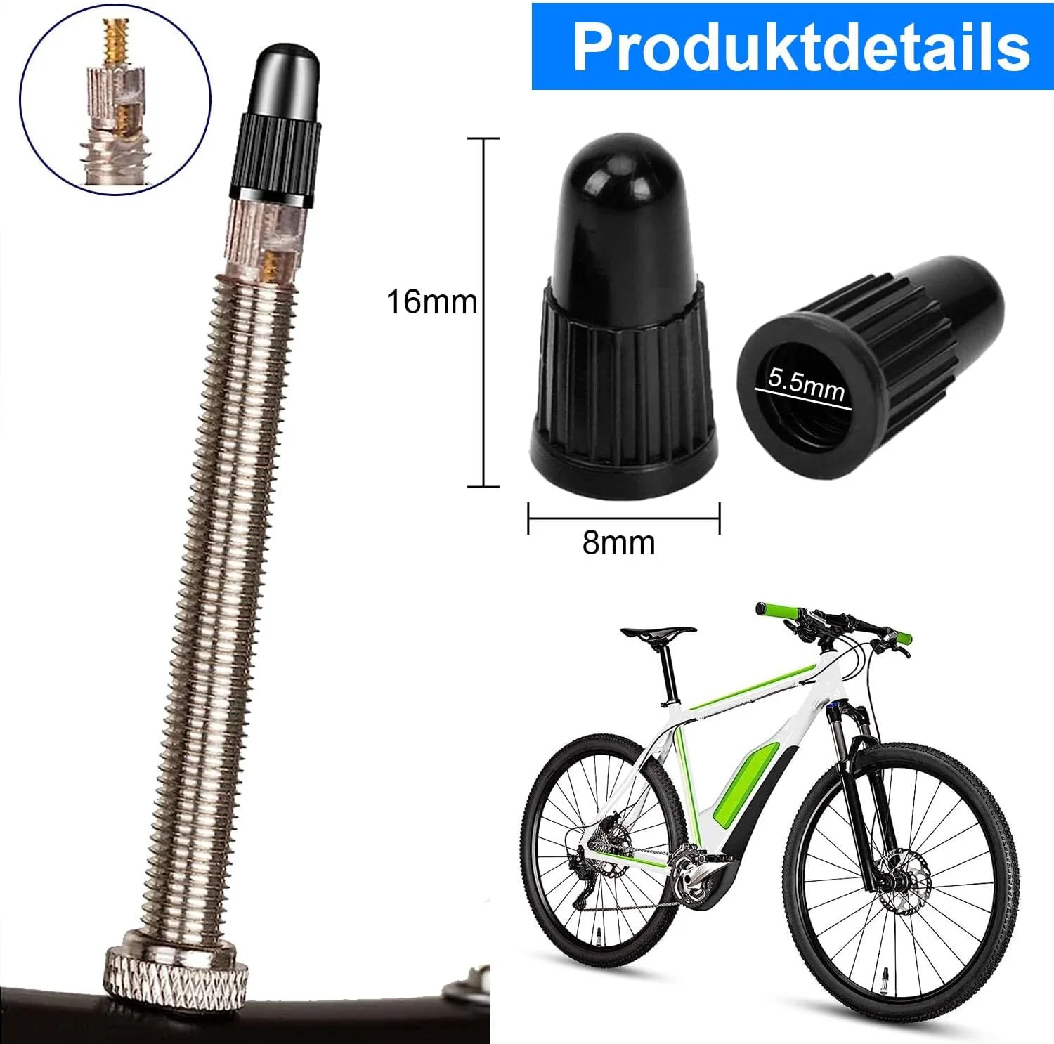 درب سوپاپ پرستا دوچرخه، بسته 15 عددی درب سوپاپ مشکی دوچرخه، درب سوپاپ فرانسوی، درب سوپاپ لاستیک دوچرخه، درب سوپاپ هوا، درب لاستیک دوچرخه برای دوچرخه کورسی و کوهستان