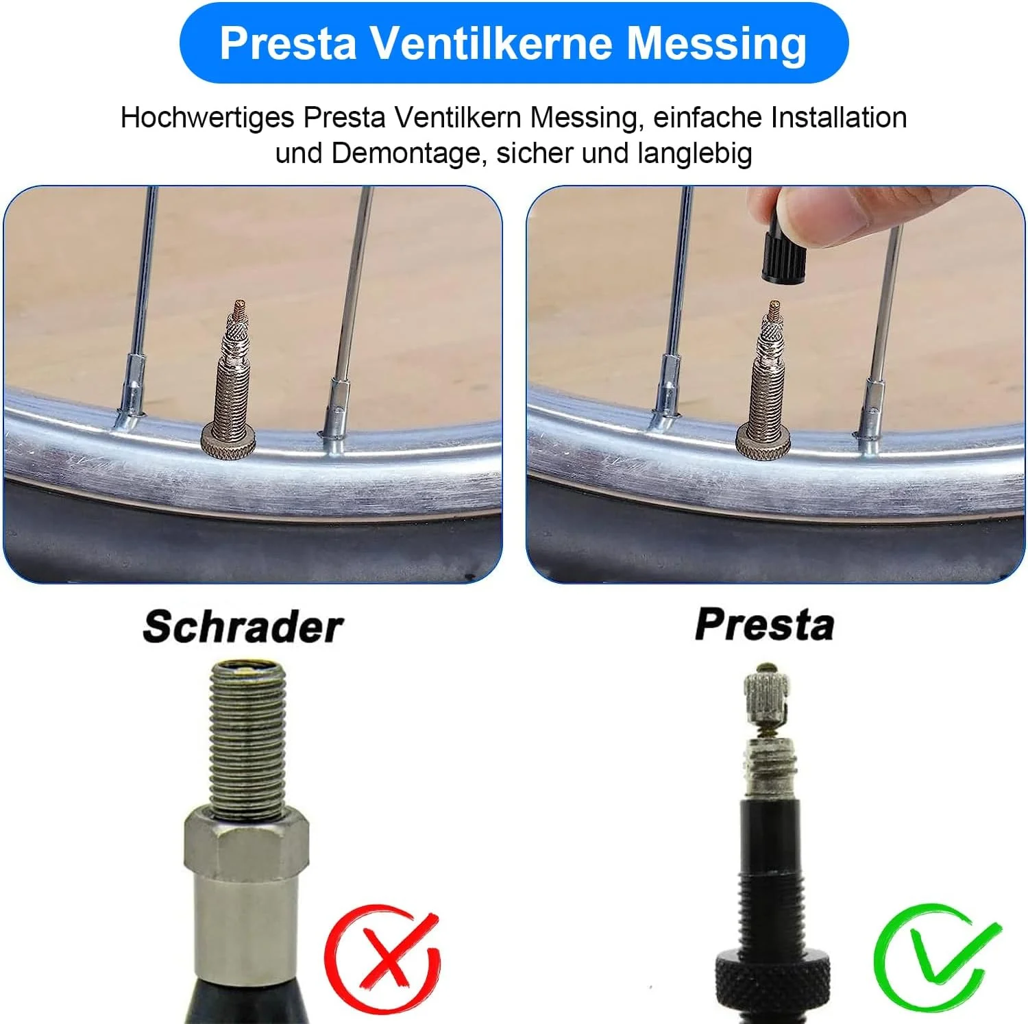 درب سوپاپ پرستا دوچرخه، بسته 15 عددی درب سوپاپ مشکی دوچرخه، درب سوپاپ فرانسوی، درب سوپاپ لاستیک دوچرخه، درب سوپاپ هوا، درب لاستیک دوچرخه برای دوچرخه کورسی و کوهستان