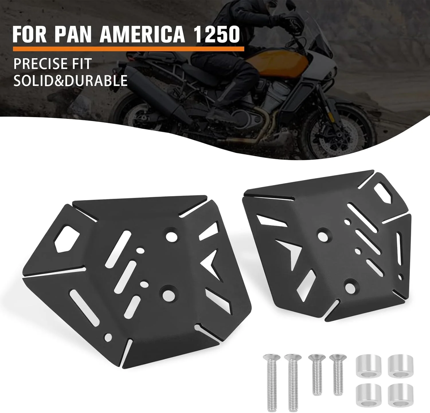 محافظ پاشنه موتورسیکلت CHIFUN، جایگزین آلومینیومی CNC برای Pan America 1250 S PA1250S 2021 2022 2023، محافظ پدال های عقب محافظ پاشنه موتورسیکلت CHIFUN، جایگزین آلومینیومی CNC برای Pan America 1250 S PA1250S 2021 2022 2023، محافظ پدال های عقب