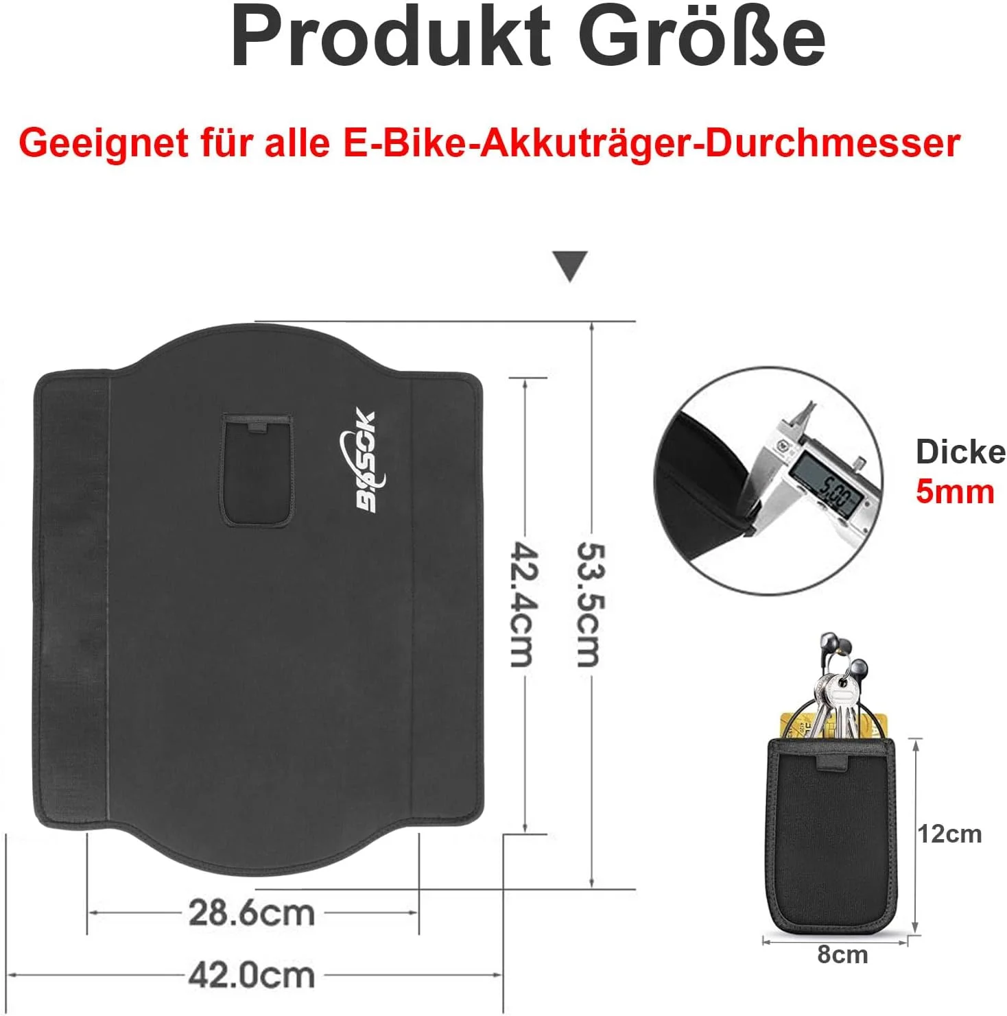 روکش محافظ باتری دوچرخه برقی، روکش گرم کننده باتری دوچرخه برقی، مناسب برای همه مدل ها، محافظت در برابر سرما و کثیفی، محافظ باتری ساخته شده از نئوپرن، روکش محافظ حرارتی برای دوچرخه برقی