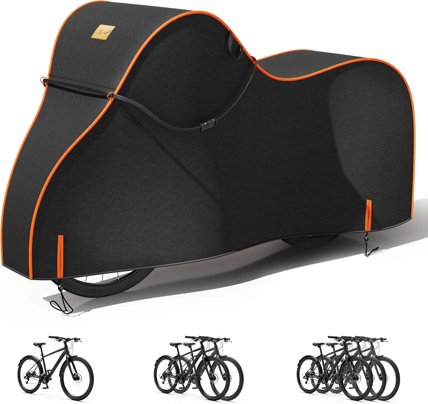 روکش ضدآب دوچرخه برای فضای باز - روکش های دوچرخه سنگین 600D برای 1/2/3 دوچرخه - محافظت در برابر اشعه ماوراء بنفش، باران، گرد و غبار و برف - مناسب برای دوچرخه های جاده، کوهستان، کروزر، برقی و الکتریکی