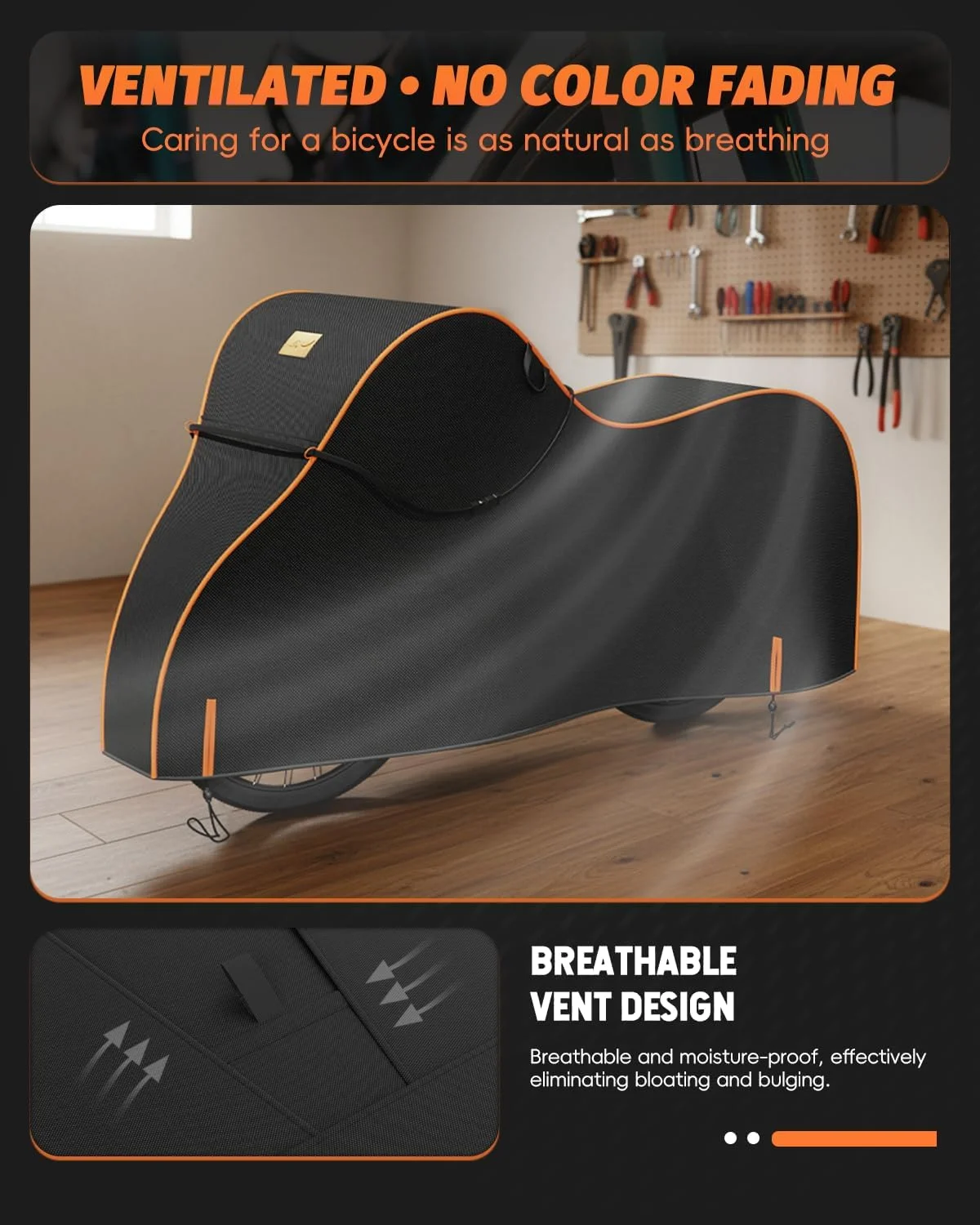 روکش ضدآب دوچرخه برای فضای باز - روکش های دوچرخه سنگین 600D برای 1/2/3 دوچرخه - محافظت در برابر اشعه ماوراء بنفش، باران، گرد و غبار و برف - مناسب برای دوچرخه های جاده، کوهستان، کروزر، برقی و الکتریکی روکش ضدآب دوچرخه برای فضای باز - روکش های دوچرخه سنگین 600D برای 1/2/3 دوچرخه - محافظت در برابر اشعه ماوراء بنفش، باران، گرد و غبار و برف - مناسب برای دوچرخه های جاده، کوهستان، کروزر، برقی و الکتریکی