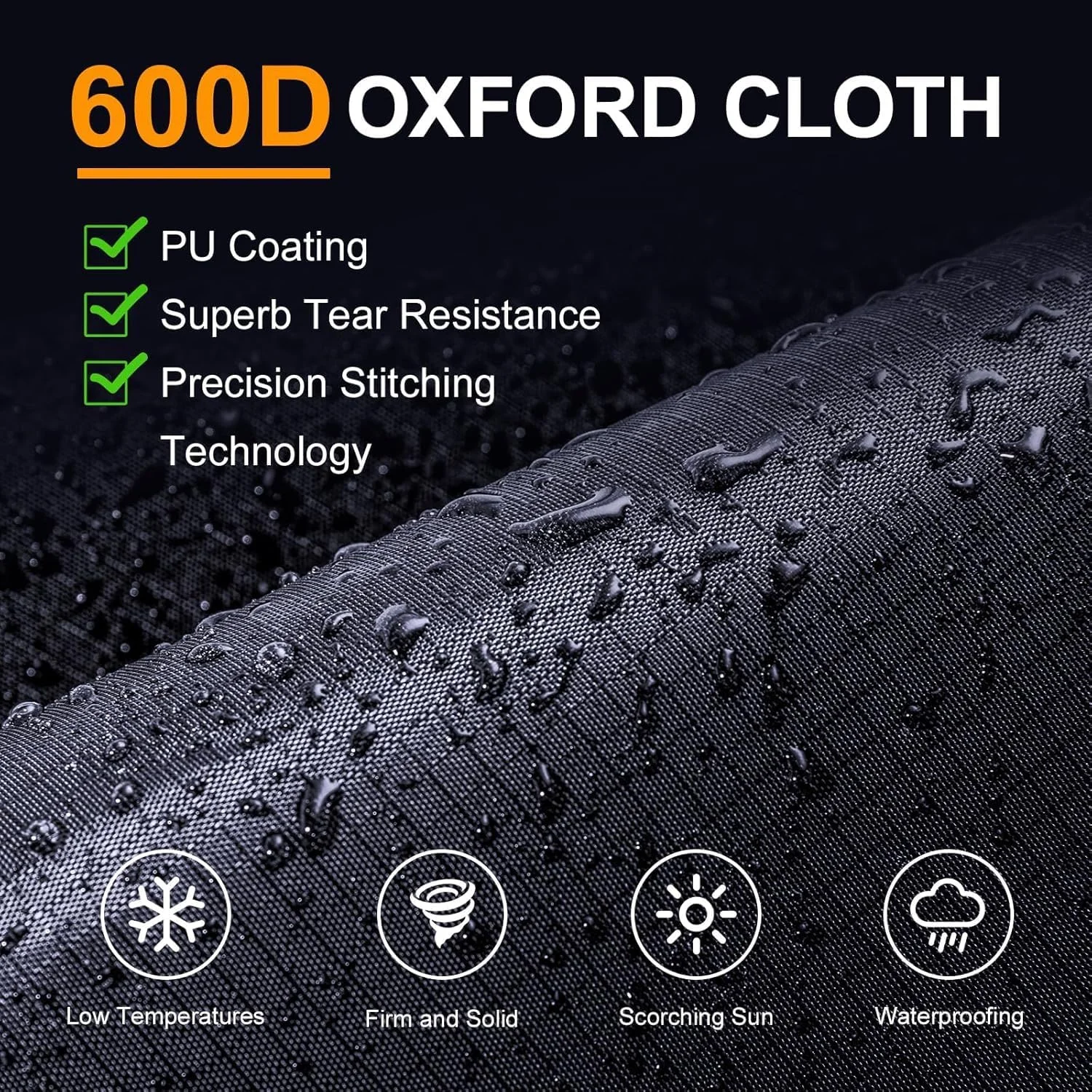 روکش حمل دوچرخه - پارچه آکسفورد 600D، پوشش PU، ضد آب و مقاوم، با نوار بازتابنده 4 متری، روکش های رکاب دوچرخه برای نگهداری و مسافرت با خودرو