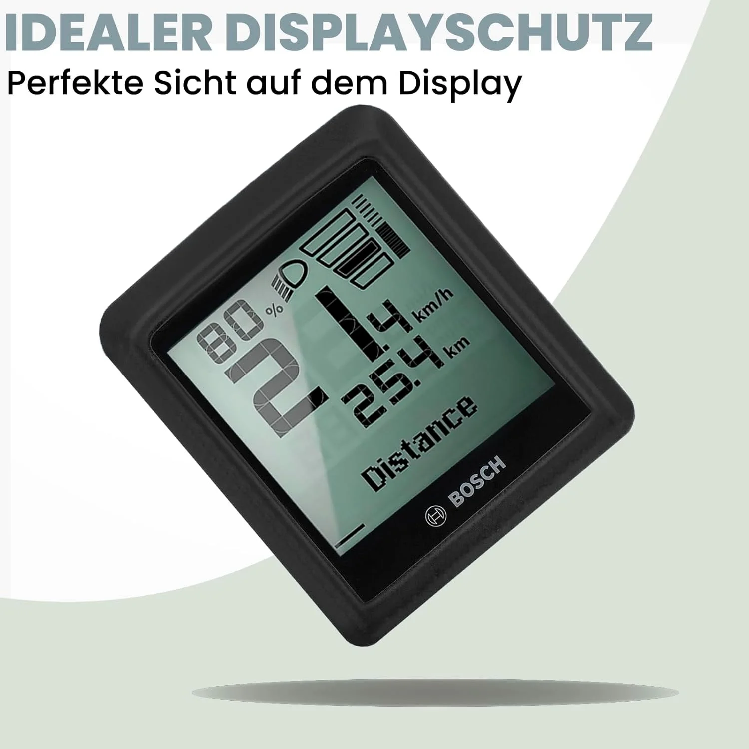 محافظ سیلیکونی Besudo سازگار با نمایشگر Bosch Intuvia 100 - قاب محافظ مناسب برای نمایشگر Bosch Intuvia 100 برای محافظت در برابر ضربه - قرمز