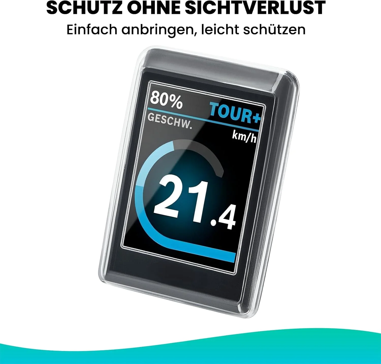 محافظ صفحه نمایش بیسودو مناسب برای نمایشگر Bosch Kiox 300 (BHU3600) - قاب محافظ نمایشگر Kiox 300 - محافظ Kiox 300 با قاب محافظ - لوازم جانبی محافظت از نمایشگر دوچرخه برقی