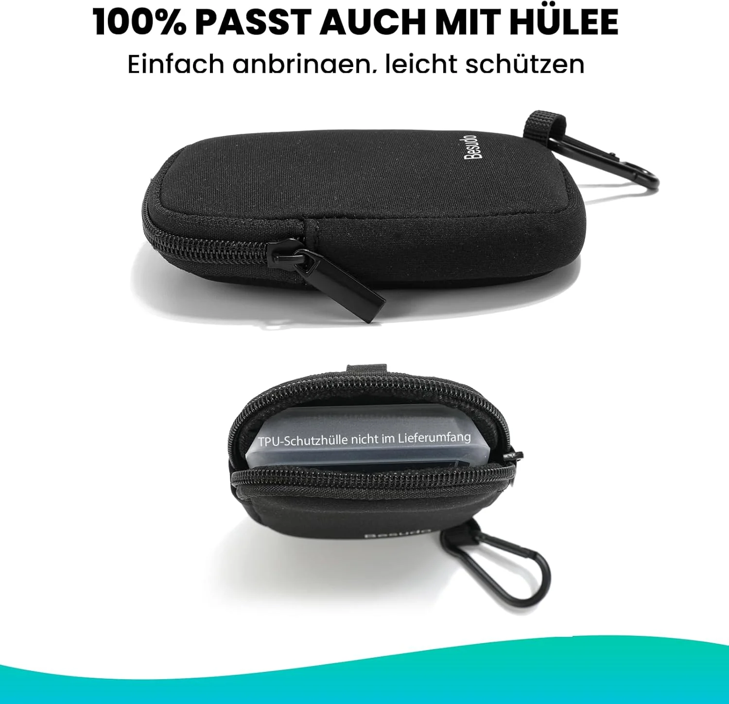 کیف محافظ نئوپرن Besudo مناسب برای نمایشگر Bosch Kiox 500 (BHU3700) - محافظ صفحه نمایش Kiox 500 در برابر خط و خش و ضربه - لوازم جانبی دوچرخه برقی