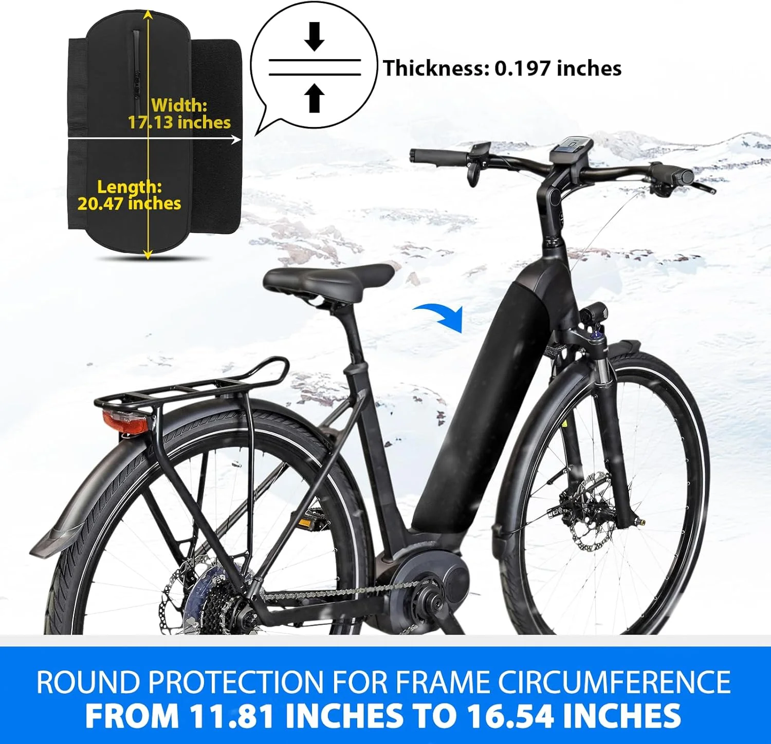 روکش باتری دوچرخه برقی Besudo - محافظ باتری دوچرخه برقی - آستین حرارتی برای هوای سرد - روکش محافظ نئوپرن باتری در برابر سرما و کثیفی - لوازم جانبی دوچرخه برقی روکش باتری دوچرخه برقی Besudo - محافظ باتری دوچرخه برقی - آستین حرارتی برای هوای سرد - روکش محافظ نئوپرن باتری در برابر سرما و کثیفی - لوازم جانبی دوچرخه برقی