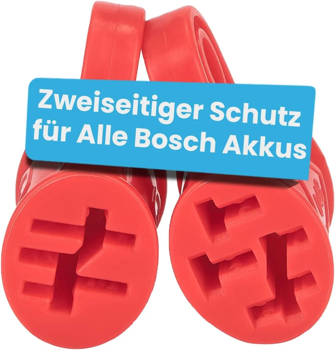 محافظ دو طرفه اتصالات باتری دوچرخه برقی Besudo، مناسب برای تمام باتری های دوچرخه برقی Bosch - [ست 2 عددی/قرمز] - لوازم جانبی باتری دوچرخه برقی - محافظ پین های اتصال - 048-B2