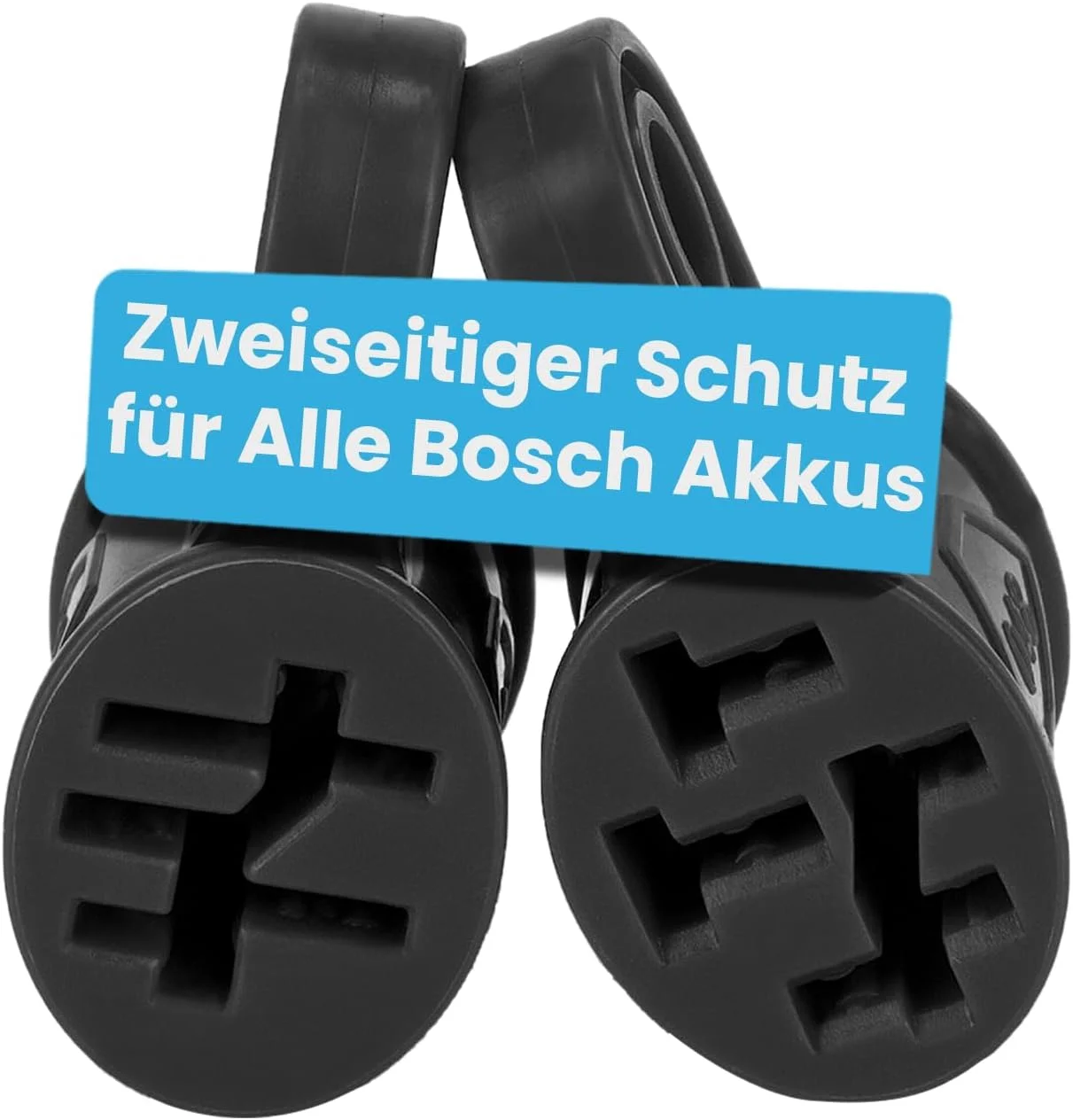 محافظ اتصال دو طرفه باتری های دوچرخه برقی Besudo، مناسب برای تمام باتری های دوچرخه برقی بوش - [مجموعه 2 عددی/مشکی] - لوازم جانبی باتری دوچرخه برقی - محافظ پین اتصال - 048-A2