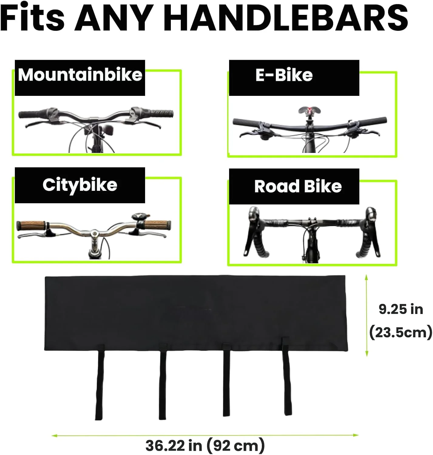 محافظ دسته دوچرخه بسودو برای حمل و نقل دوچرخه برقی - بسته 2 عددی - پوشش محافظ دسته، کلاهک دسته، روکش دسته دوچرخه - روکش دوچرخه برای باربند عقب، محافظ باران دسته
