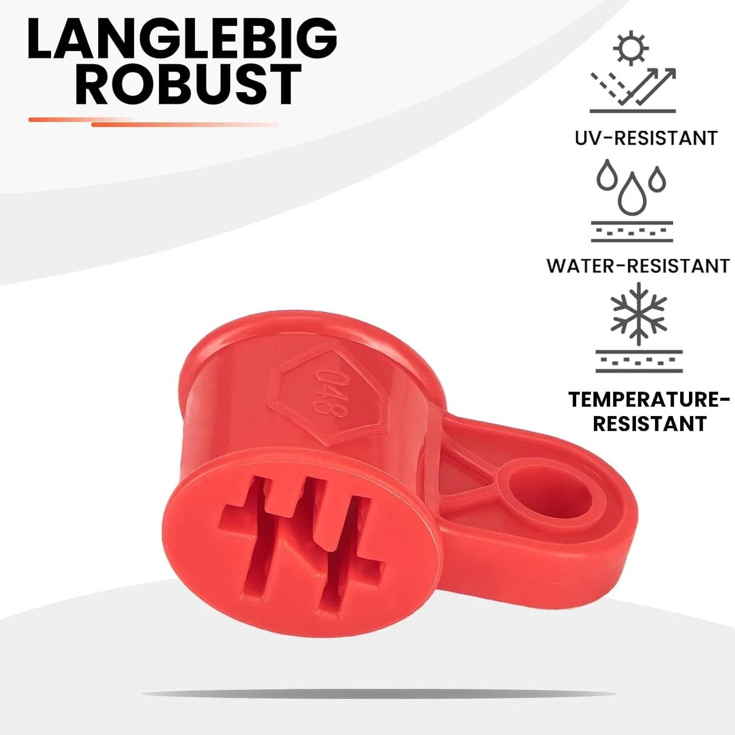 محافظ دو طرفه اتصالات باتری دوچرخه برقی Besudo، مناسب برای تمام باتری های دوچرخه برقی Bosch - [ست 2 عددی/قرمز] - لوازم جانبی باتری دوچرخه برقی - محافظ پین های اتصال - 048-B2