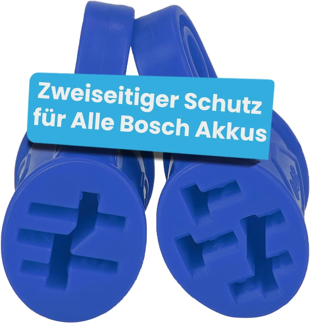 محافظ دو طرفه محل اتصال باتری دوچرخه برقی Besudo، مناسب برای تمام باتری های دوچرخه برقی Bosch - [ست 2 عددی/آبی] - لوازم جانبی باتری دوچرخه برقی - محافظ پین اتصال - 048-C2