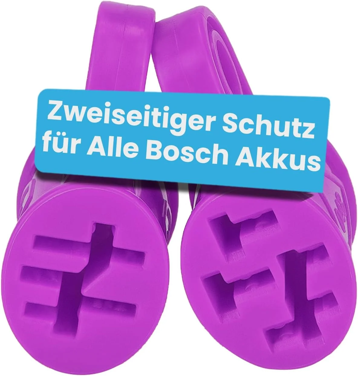 محافظ دو طرفه اتصالات باتری دوچرخه برقی Besudo مناسب برای تمام باتری های دوچرخه برقی Bosch - [ست 2 عددی/بنفش] - لوازم جانبی باتری دوچرخه برقی - محافظ پین های اتصال - 048-D2