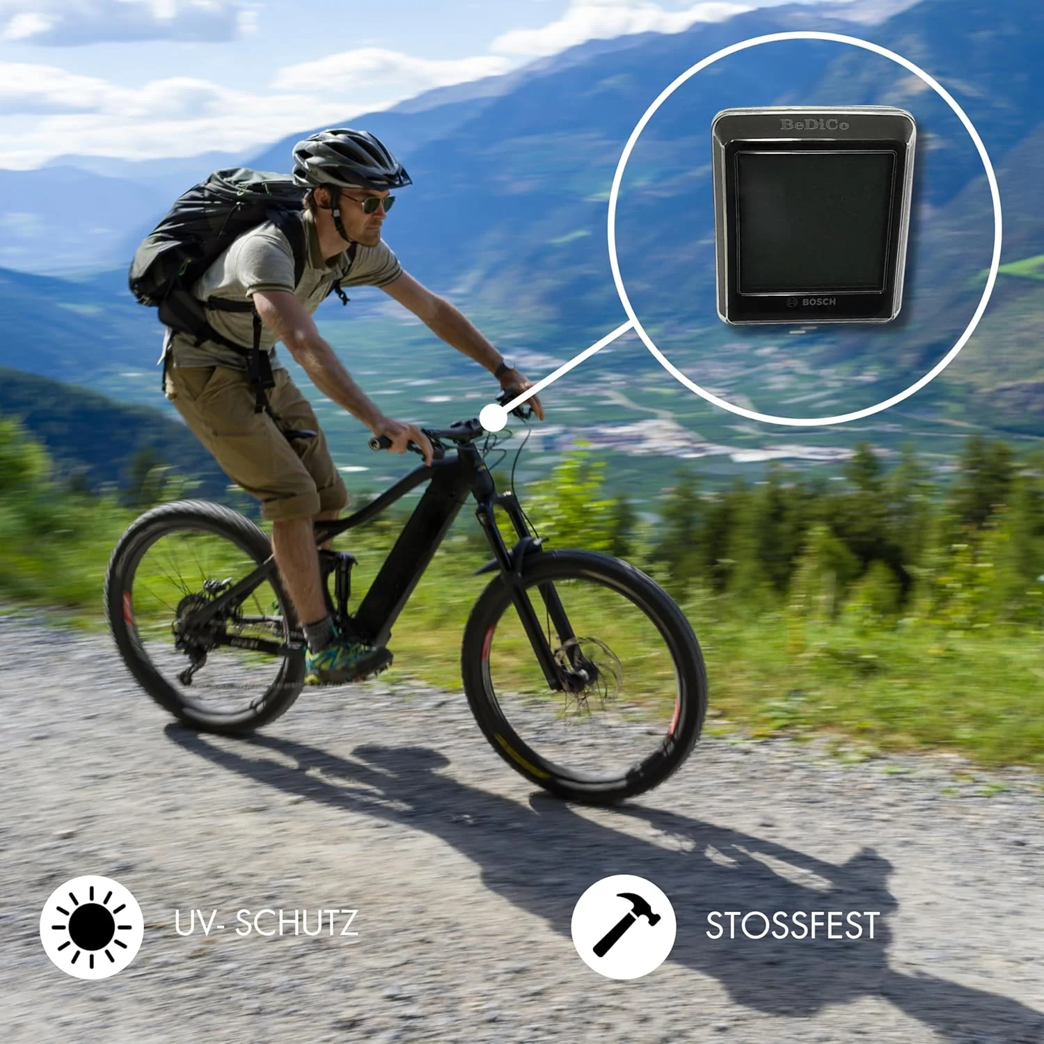 محافظ صفحه نمایش دوچرخه برقی برای Bosch Intuvia100 مدل BHU3200