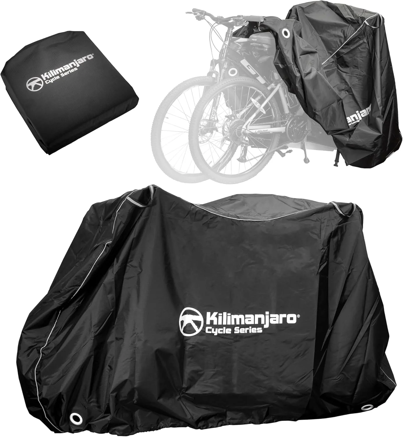 روکش دوچرخه سری کیلیمانجارو Alltrade، مناسب برای ۲ دوچرخه، نگهداری دوچرخه در فضای باز - 910536ECE