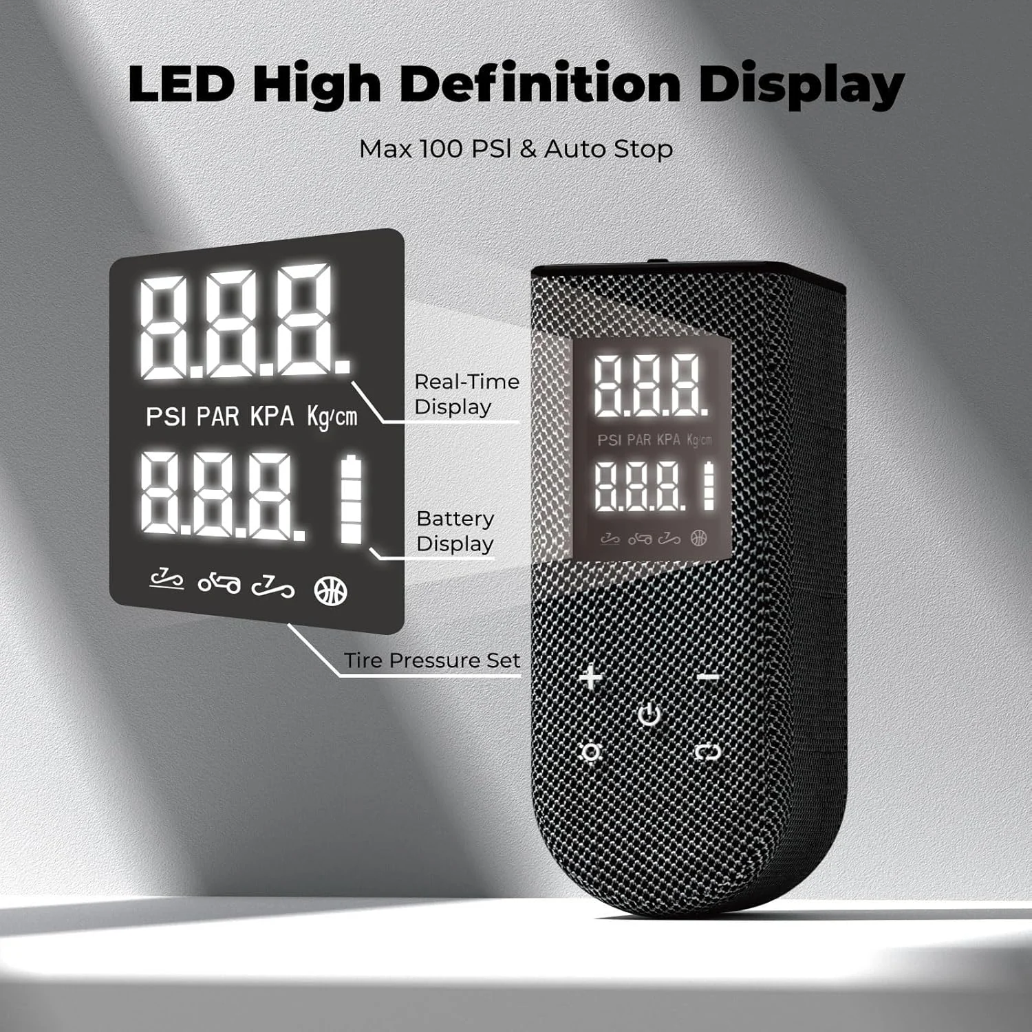 پمپ باد لاستیک مینی دوچرخه، مناسب برای دوچرخه های جاده ای، کوهستانی، برقی و شهری (مشکی)