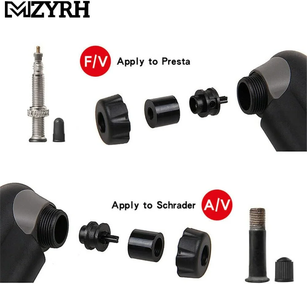 تلمبه مینی دوچرخه زالاتی با فشارسنج 120 PSI قابل حمل برای شرادر و پرستا، مناسب دوچرخه های جاده و کوهستان