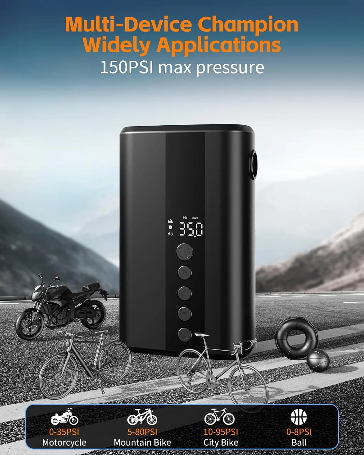 تلمبه پایی دوچرخه YANTU