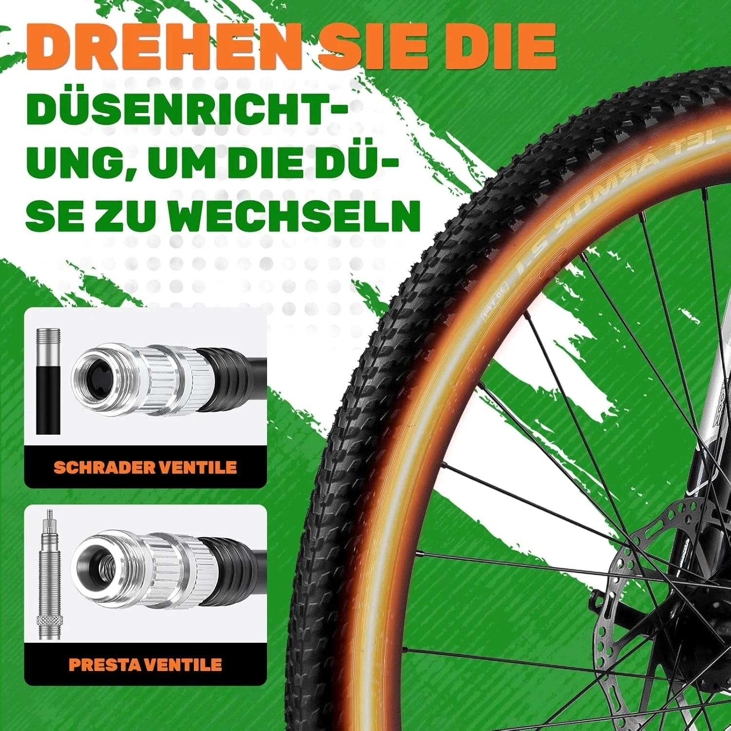 تلمبه زمینی دوچرخه WESTGIRL، تلمبه بادی کوچک با درجه فشار، تلمبه بادی زمینی فشار قوی 120 PSI، تلمبه دوچرخه برای والف های پرستا و شرادر، تلمبه کوچک قابل حمل دوچرخه برای دوچرخه های کوهستانی و جاده ای