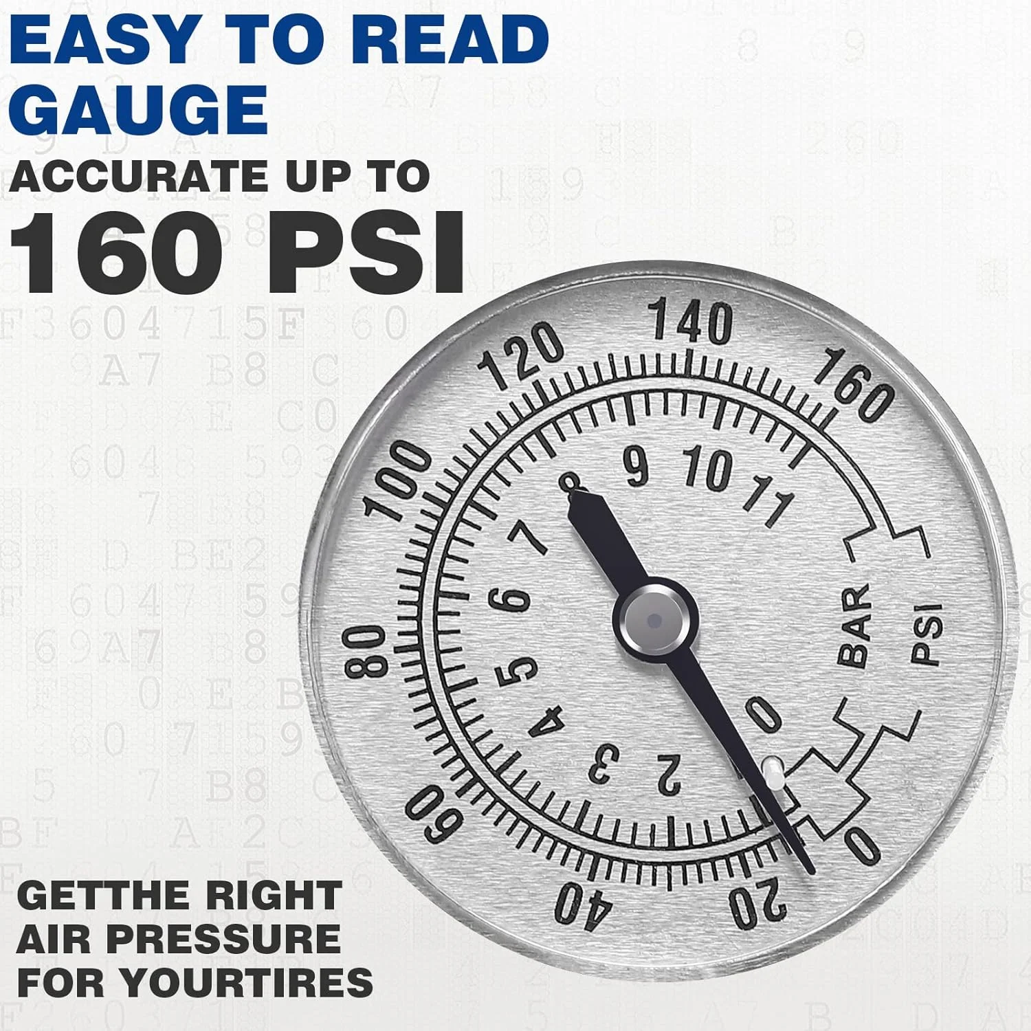 تلمبه دوچرخه با درجه فشار - 11 بار / 160 PSI تلمبه زمینی دوچرخه با هر دو والف پرستا و شرادر - تلمبه هوای قابل حمل برای دوچرخه های جاده ای، دوچرخه های کوهستانی، دوچرخه های برقی، MTB، توپ ها