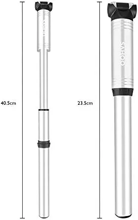 تلمبه مینی دوچرخه با فشارسنج، تلمبه هوای قابل حمل و جمع و جور برای دوچرخه کوهستان و جاده