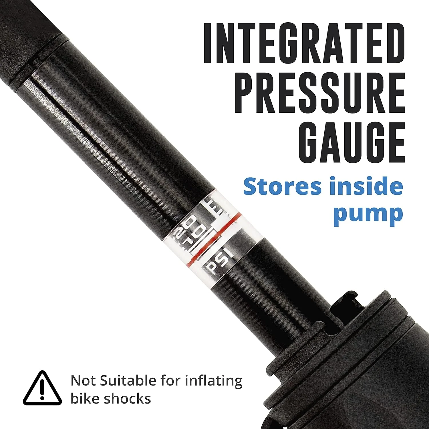 تلمبه مینی دوچرخه - تلمبه دوچرخه پرستا و شرادر - تلمبه لاستیک 120 PSI برای جاده و MTB - بدون نیاز به تعویض والف